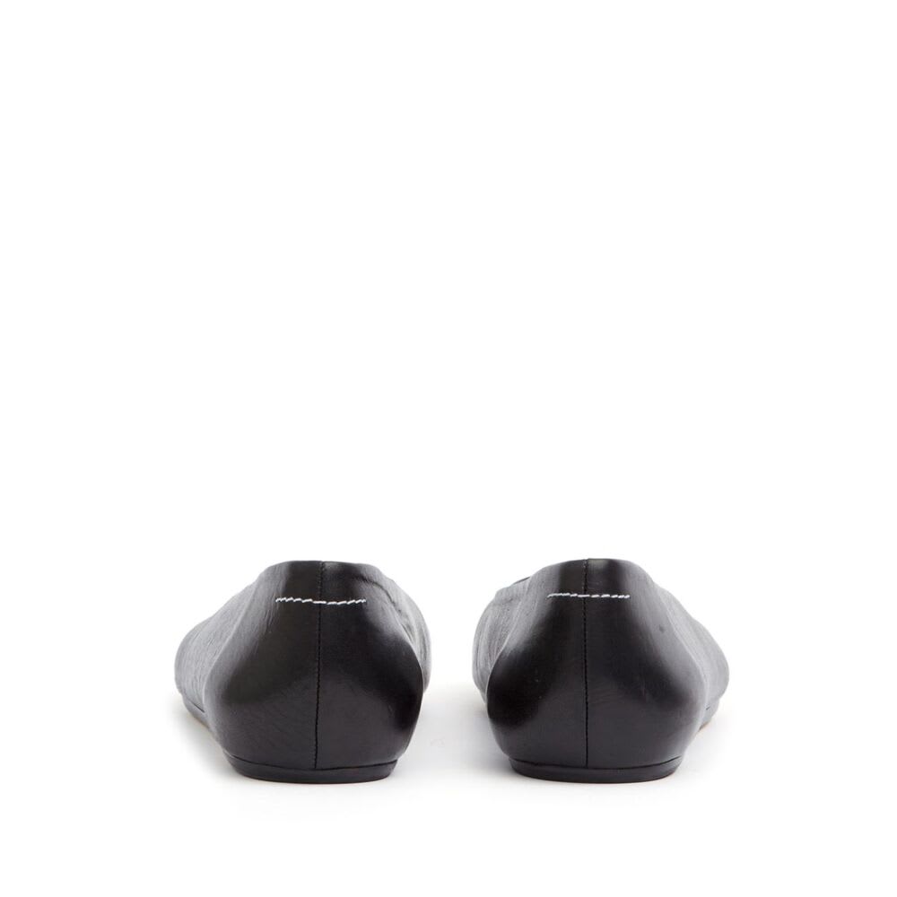 Shop Mm6 Maison Margiela Ballet Flats In Black
