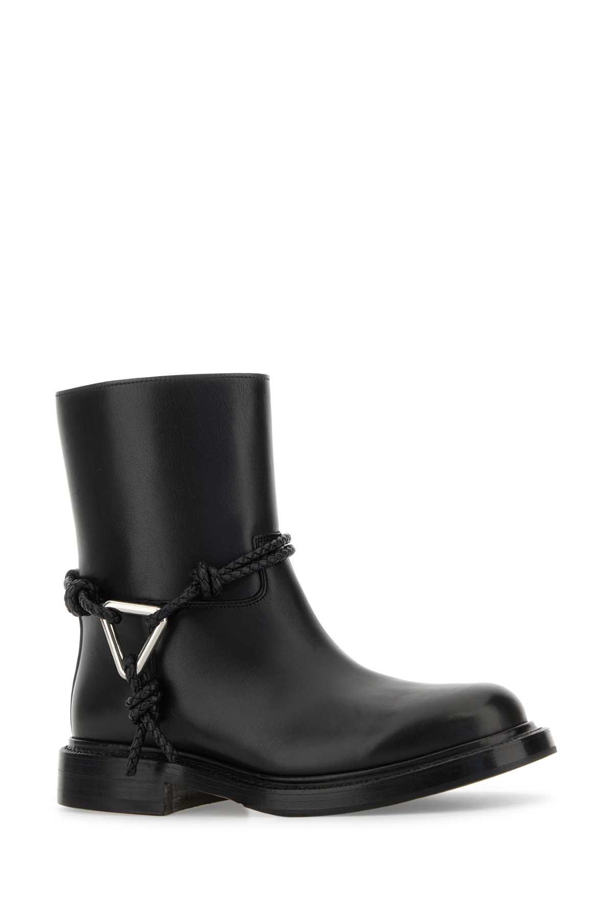 Bottega Veneta James Ankle Boots Featuring Decorative Hardware In Black