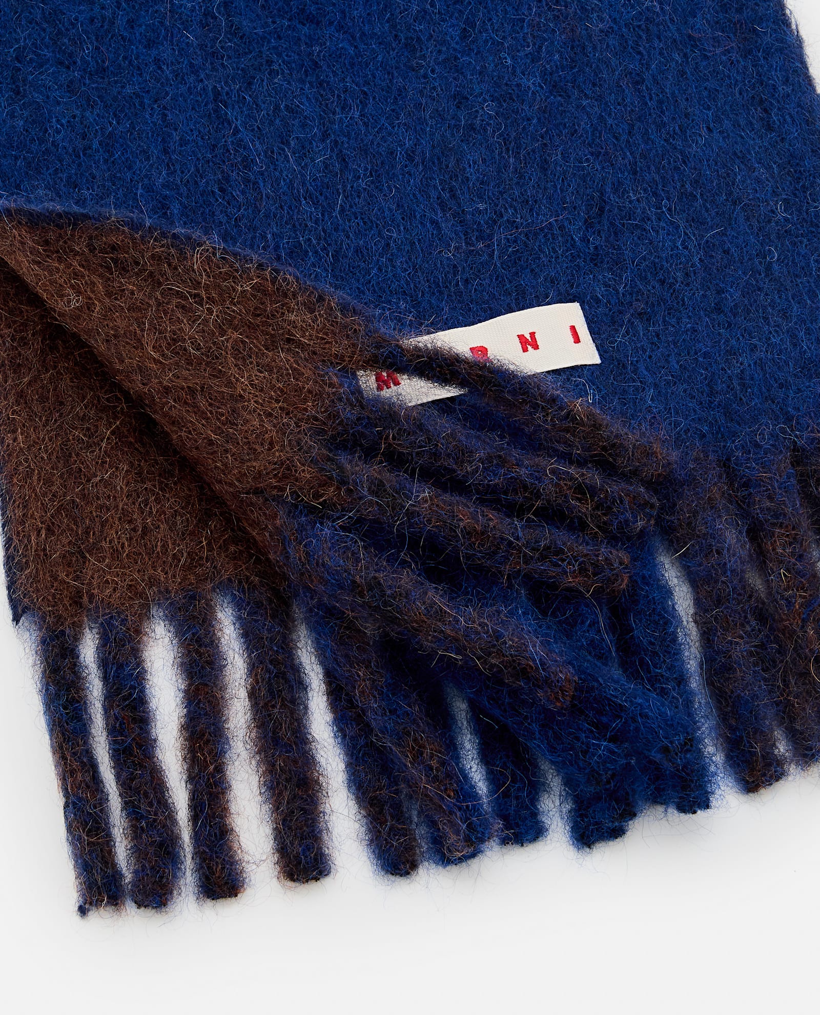 Shop Marni Wool Scarf In Blue