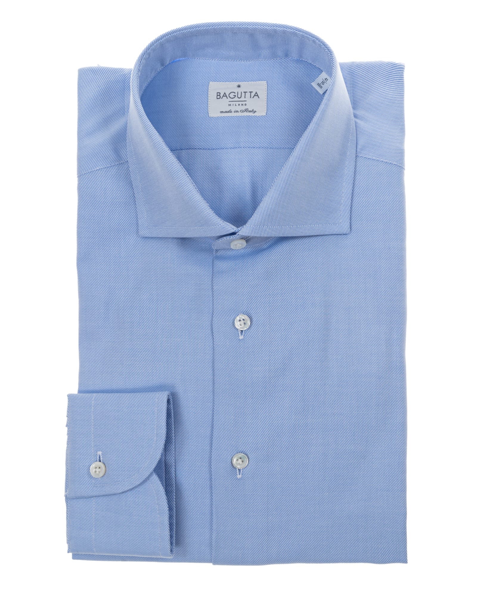 Bagutta light blue cotton shirt