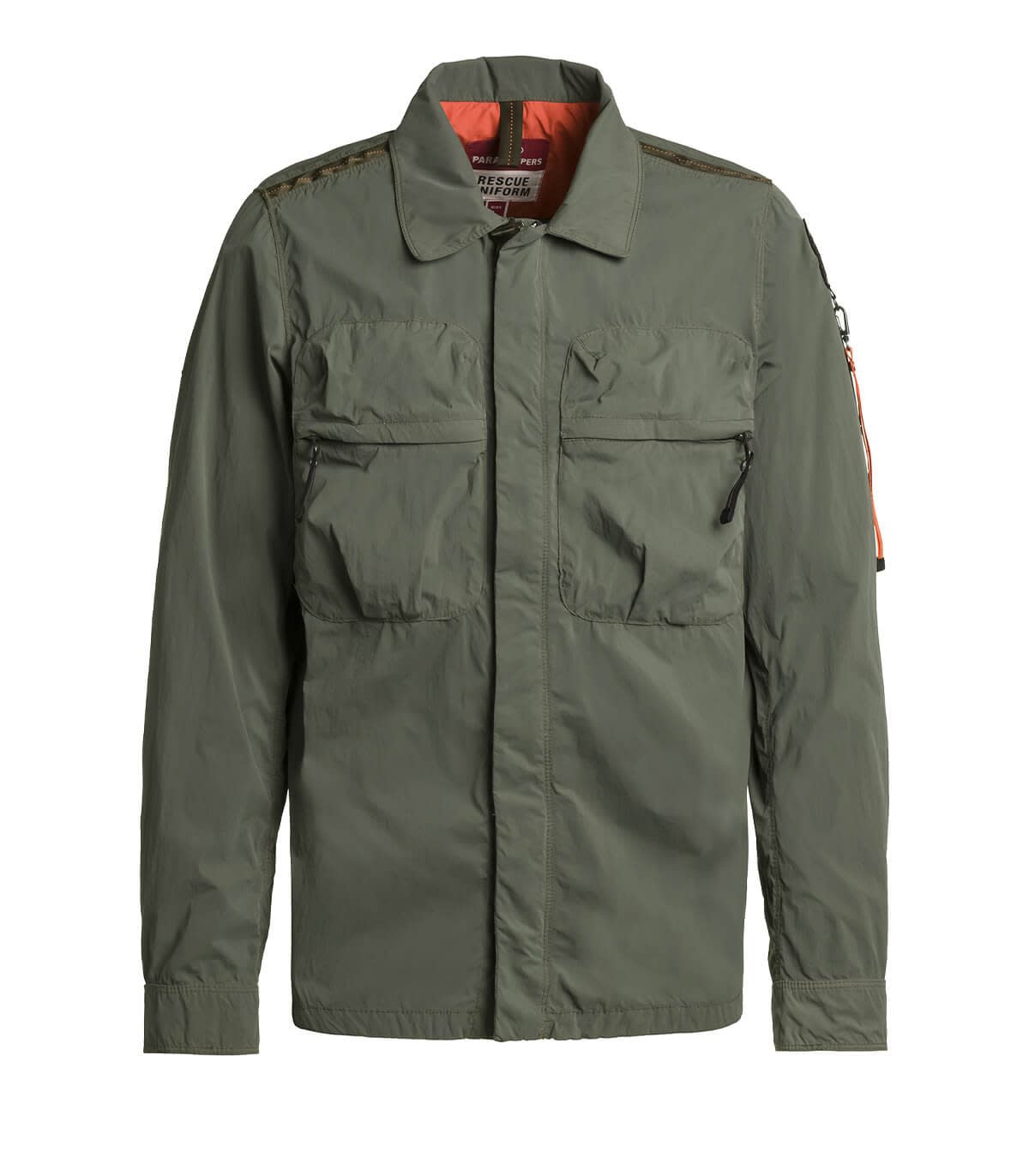 PARAJUMPERS PARAJUMPERS MILLARD MILITARY GREEN SHIRT JACKET