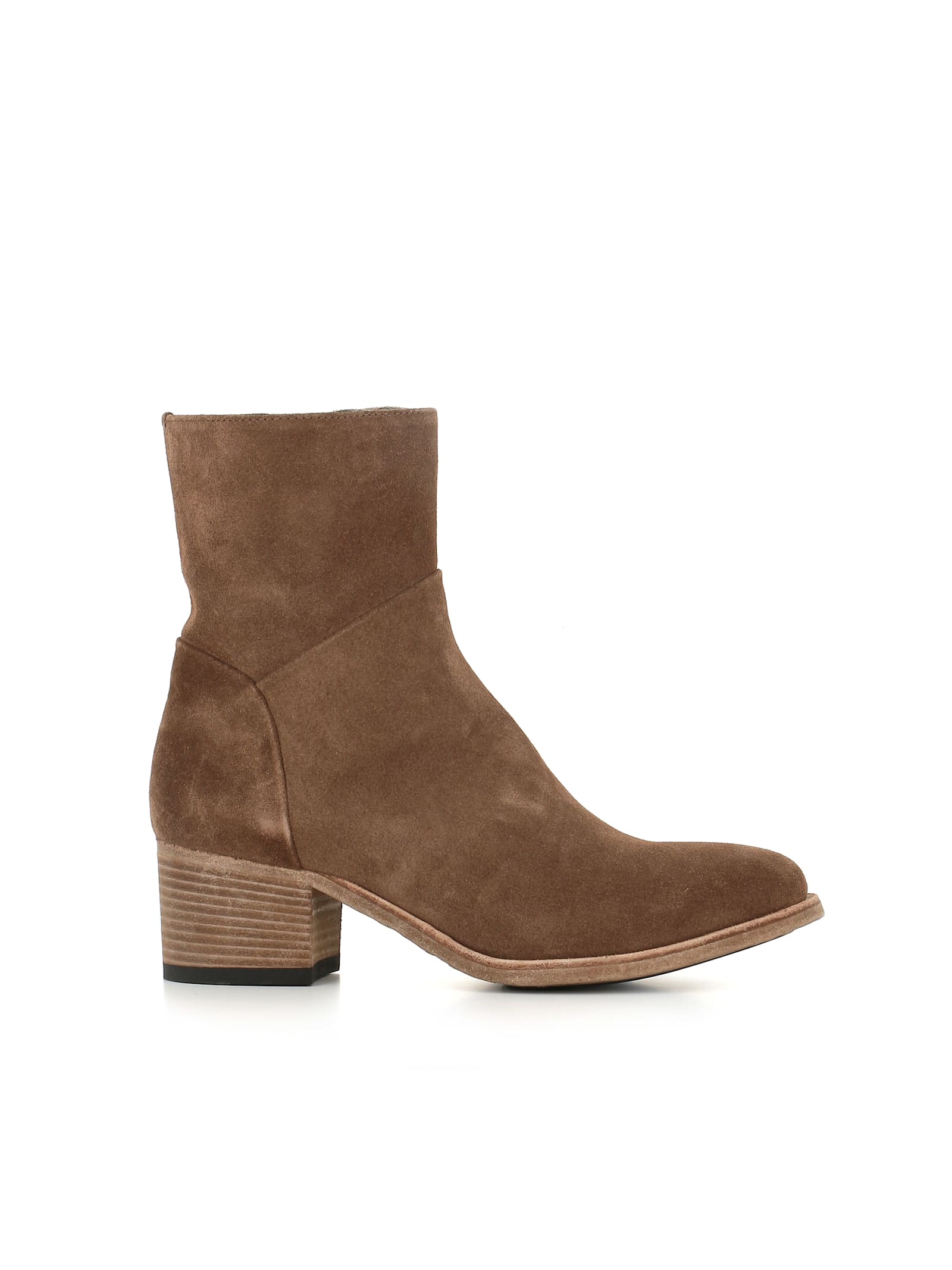 Officine Creative Zipped Block-heel Boots In Blue
