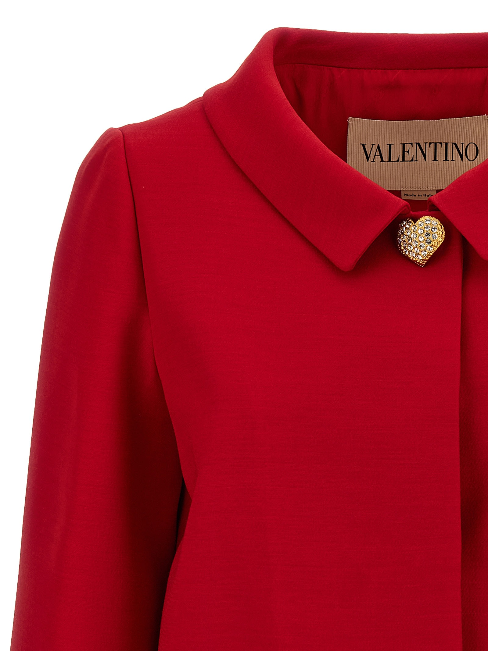 Valentino Blazer  Garavani Crepe Couture In Red