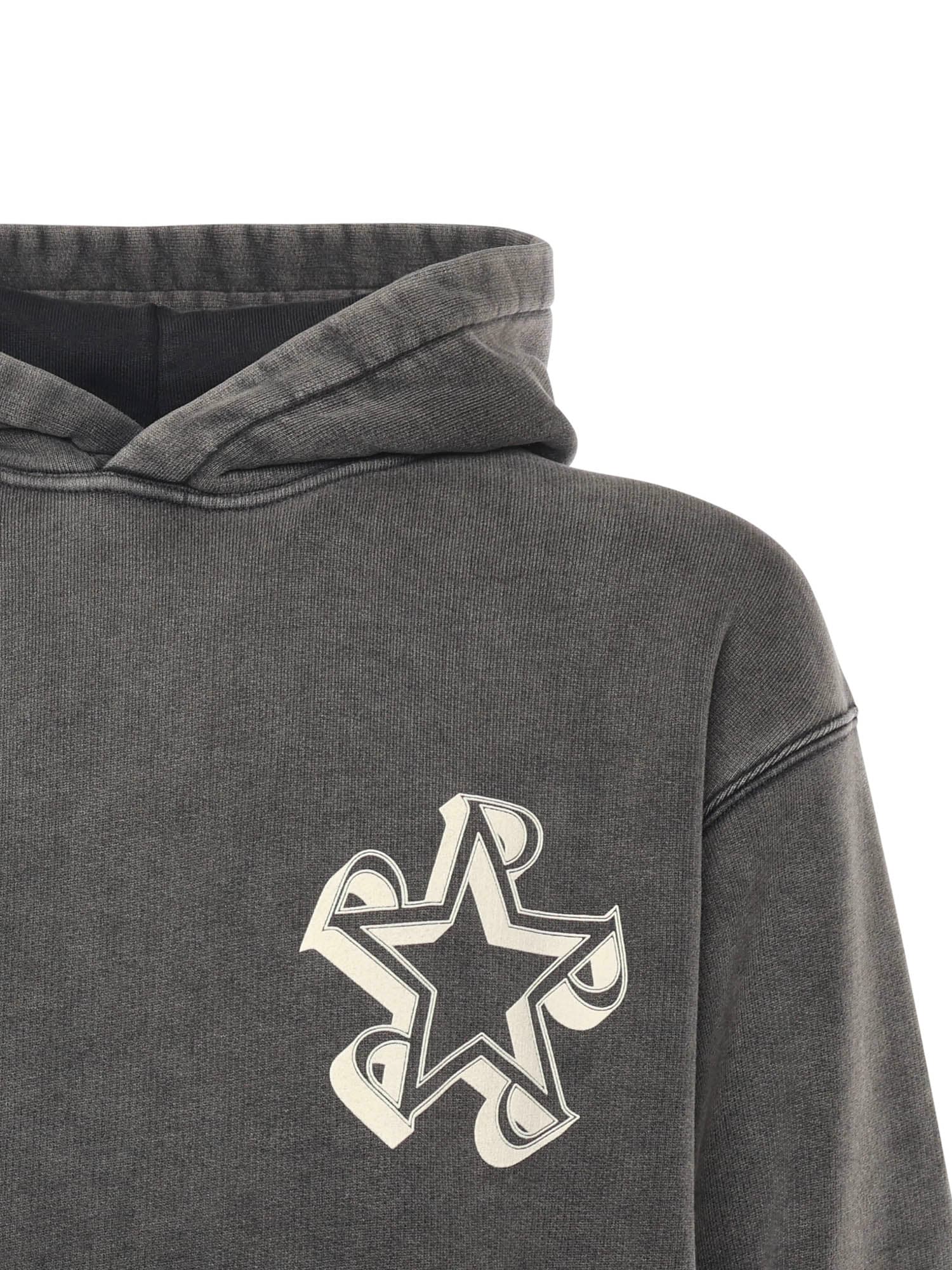 Represent Initial Star Cotton Sweatshirt In Gray