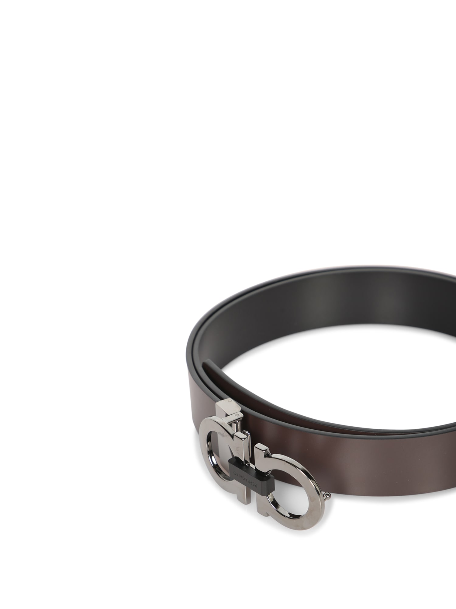 FERRAGAMO DOUBLE BLACK BELT 