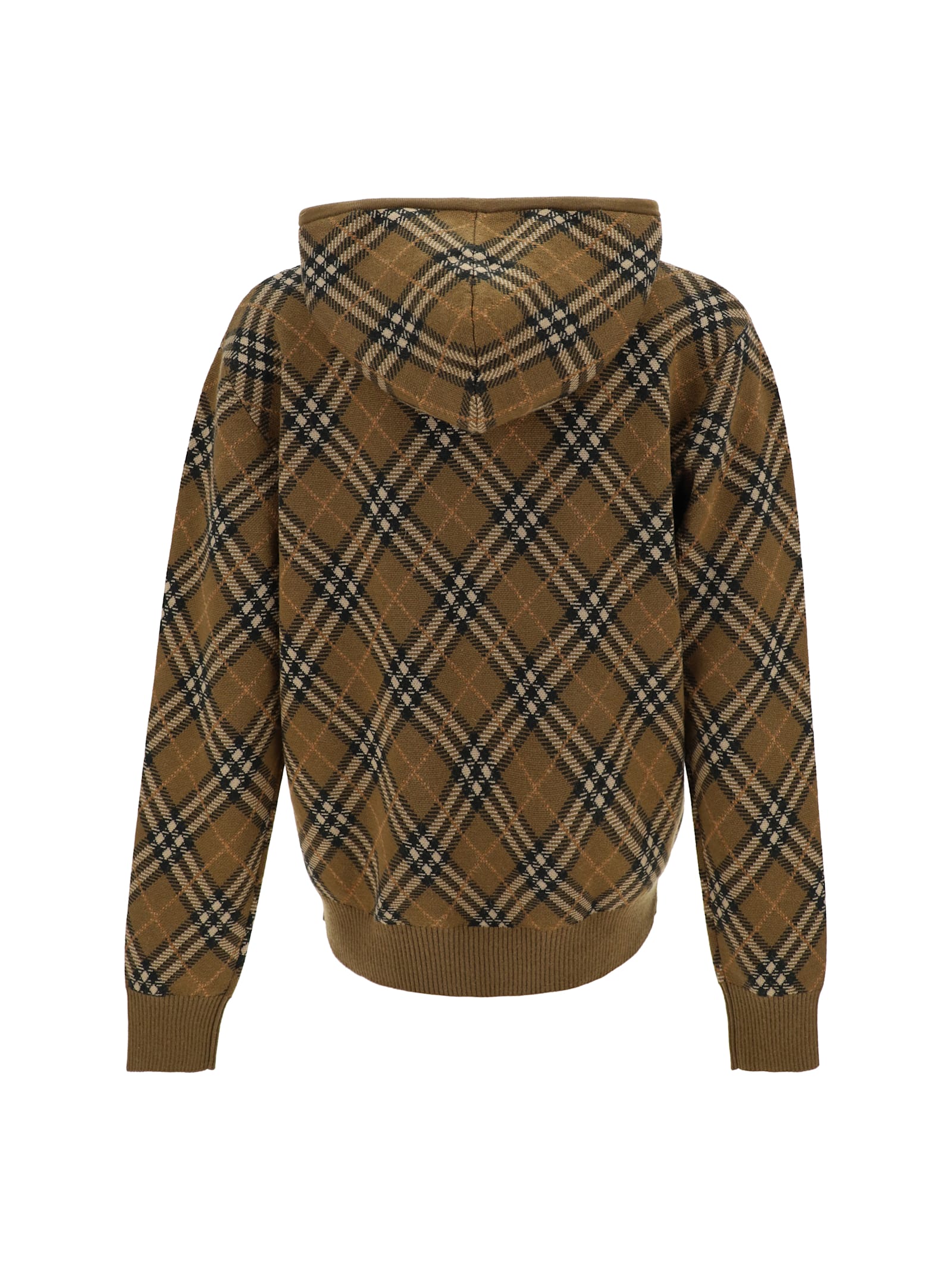 Shop Burberry Sweater In Shrew Ip Check