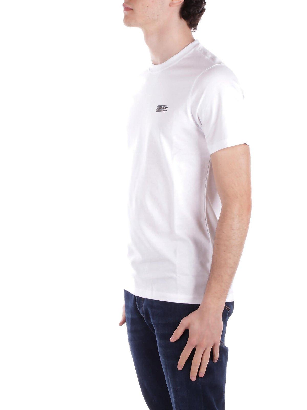 BARBOUR LOGO PRINTED CREWNECK T-SHIRT