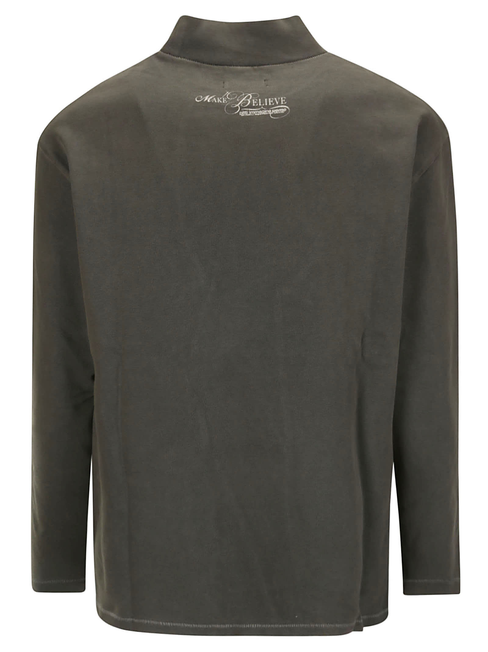 Shop Erl Unisex Make Believe  Longsleeve Tshirt Knit In Black
