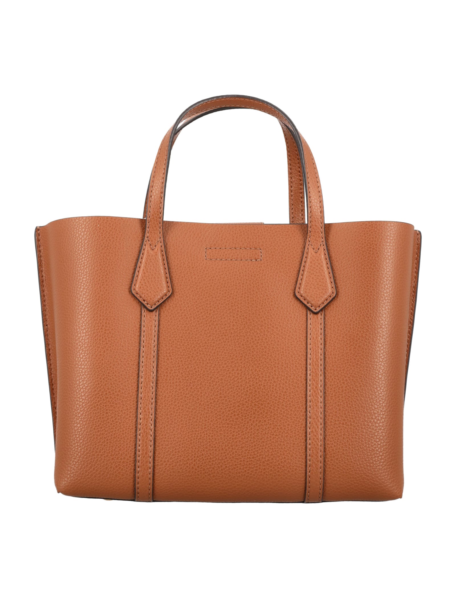 Shop Tory Burch Perry Small Tote Bag In Light Umber