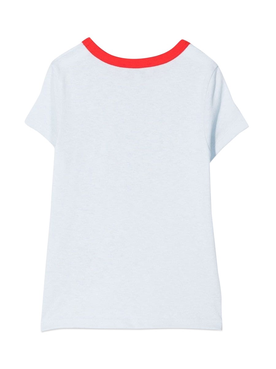 Lanvin T-shirt Con Cuore In Blue