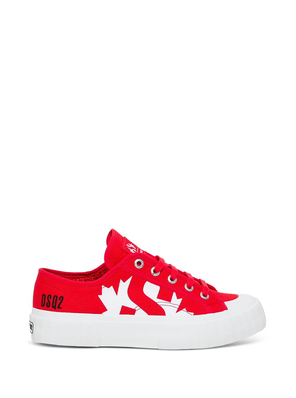 Dsquared2 Superga X Dsquared2 Red Canvas Sneakers