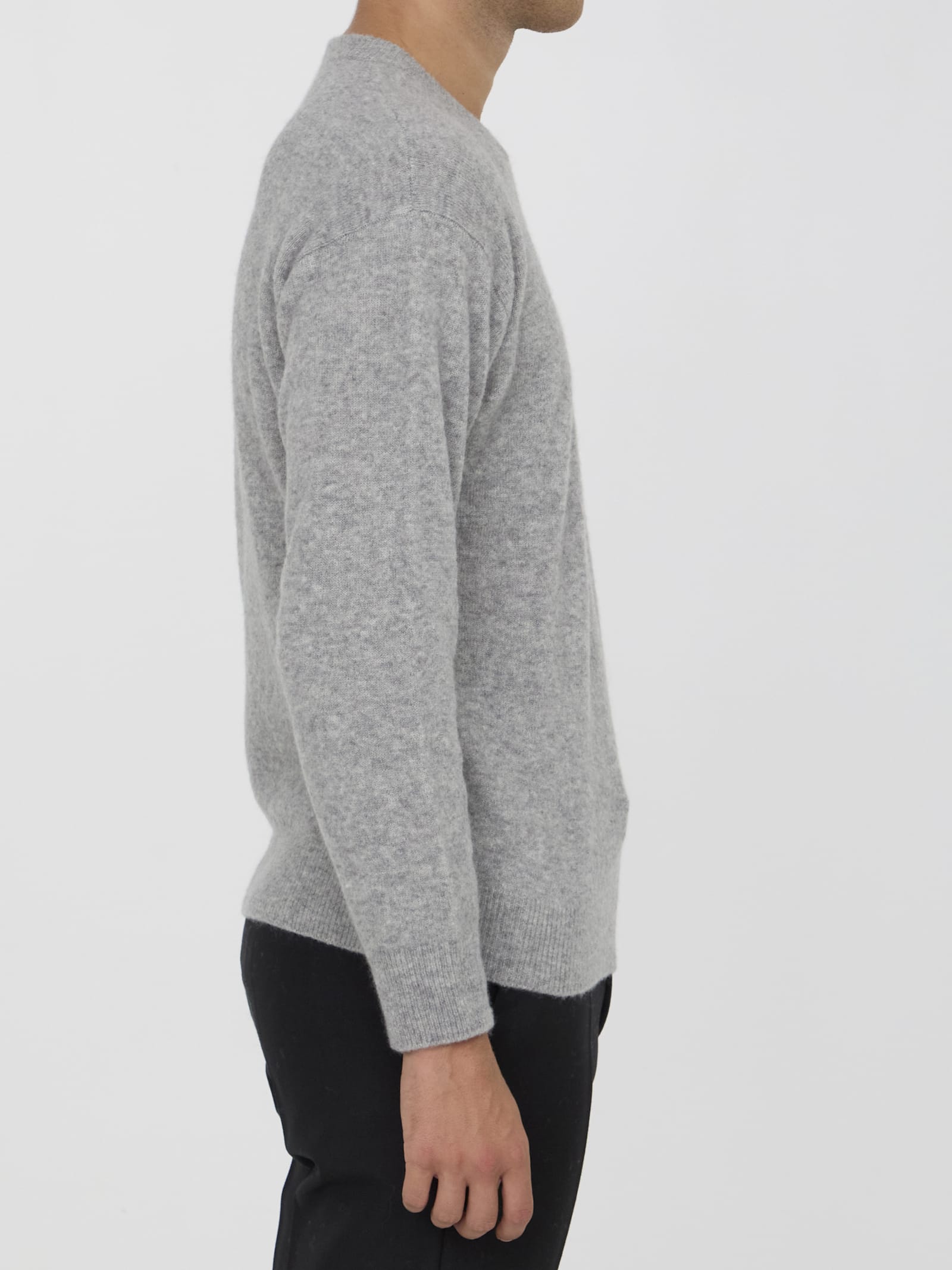 Shop Roberto Collina Cashmere Sweater In Grey