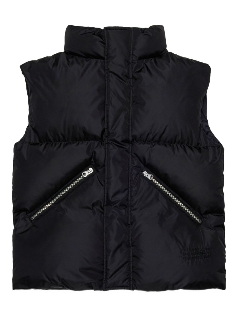 Mm6 Maison Margiela Kids Gilet With Numerical Graphics In Blue