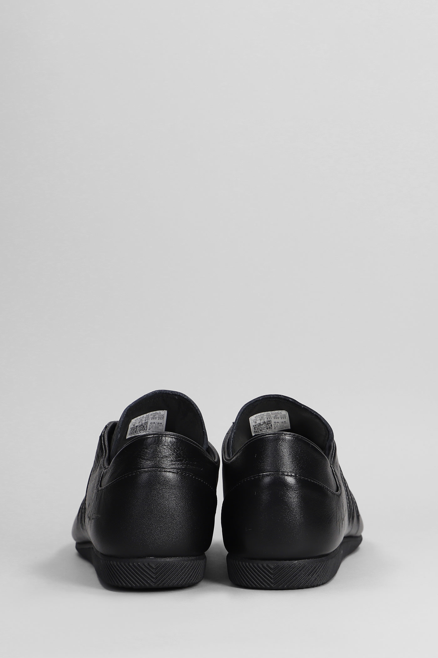 Shop Y-3 Japan Sneakers In Black Leather