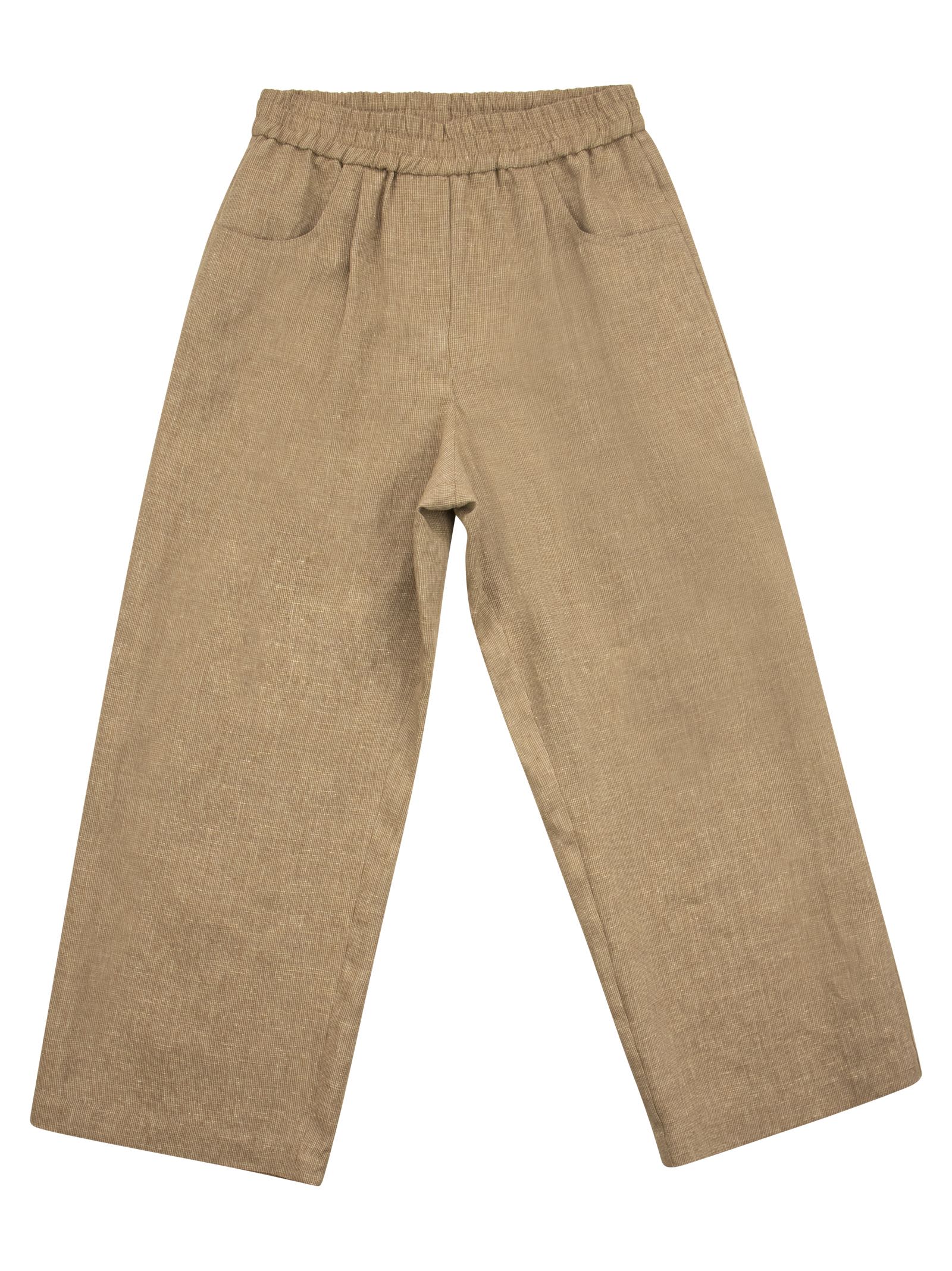 Brunello Cucinelli Linen A-line Trousers