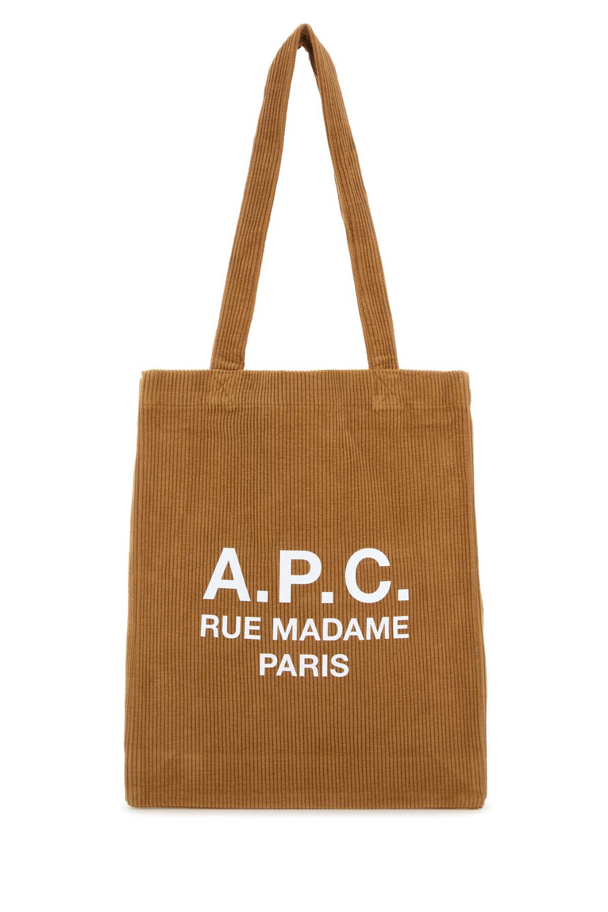 A. P.C. Camel Corduroy Lou Shopping Bag