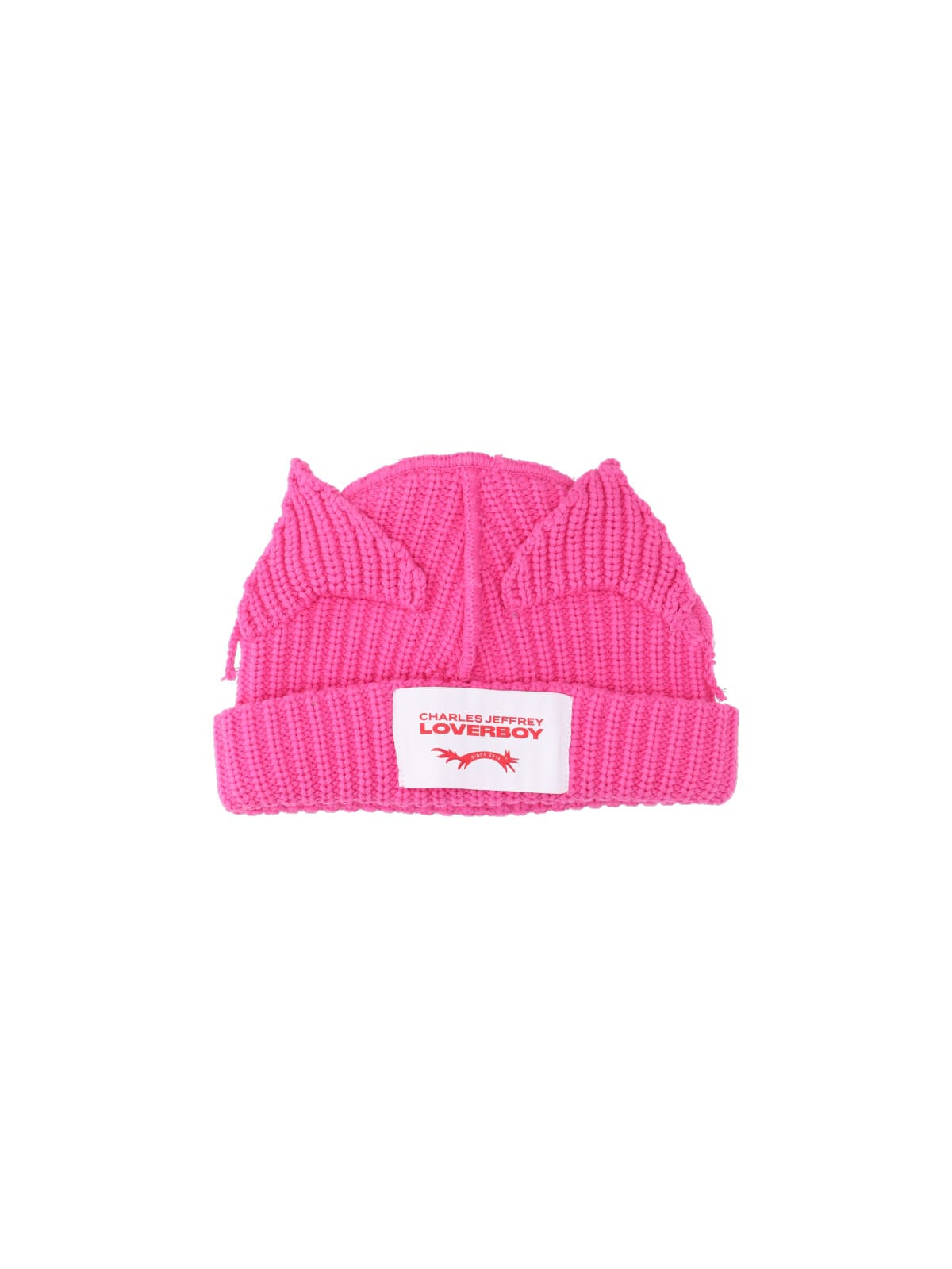 Charles Jeffrey Loverboy Chunky Ears Beanie In Pink