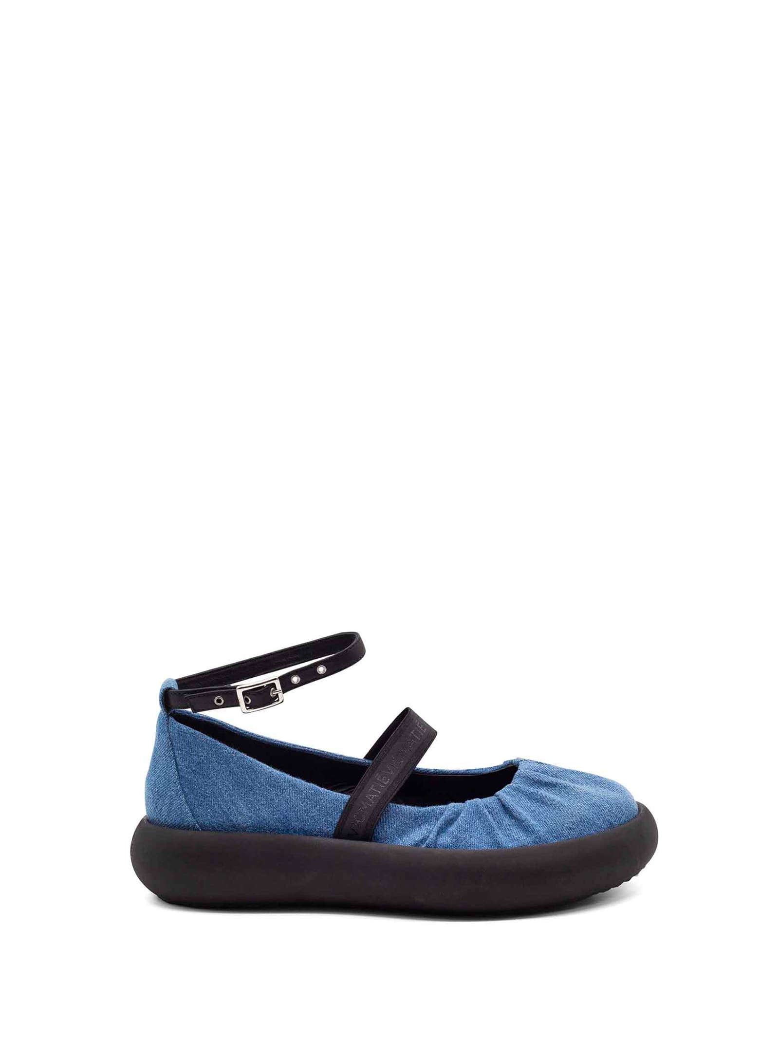 Vic Matie Flat Shoes In Sea-blue