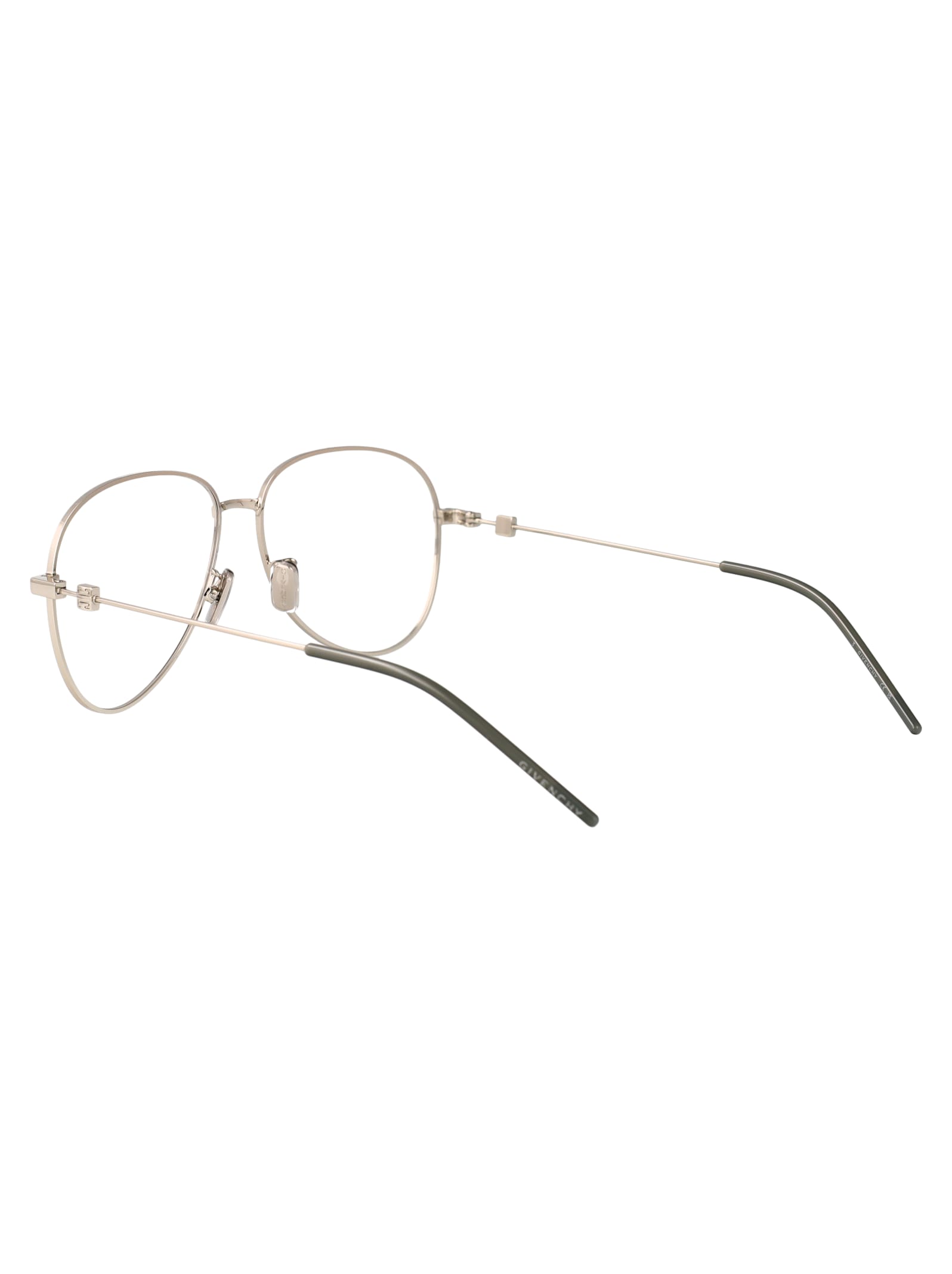 Givenchy Silver Metal Optical Glasses In Gold