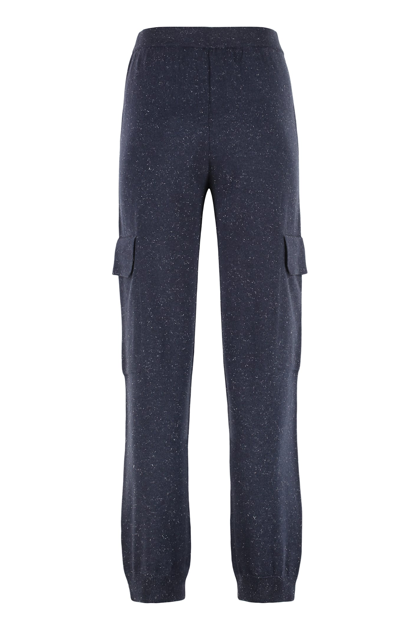 Peserico Stretch Waist Casual Pants In Blue