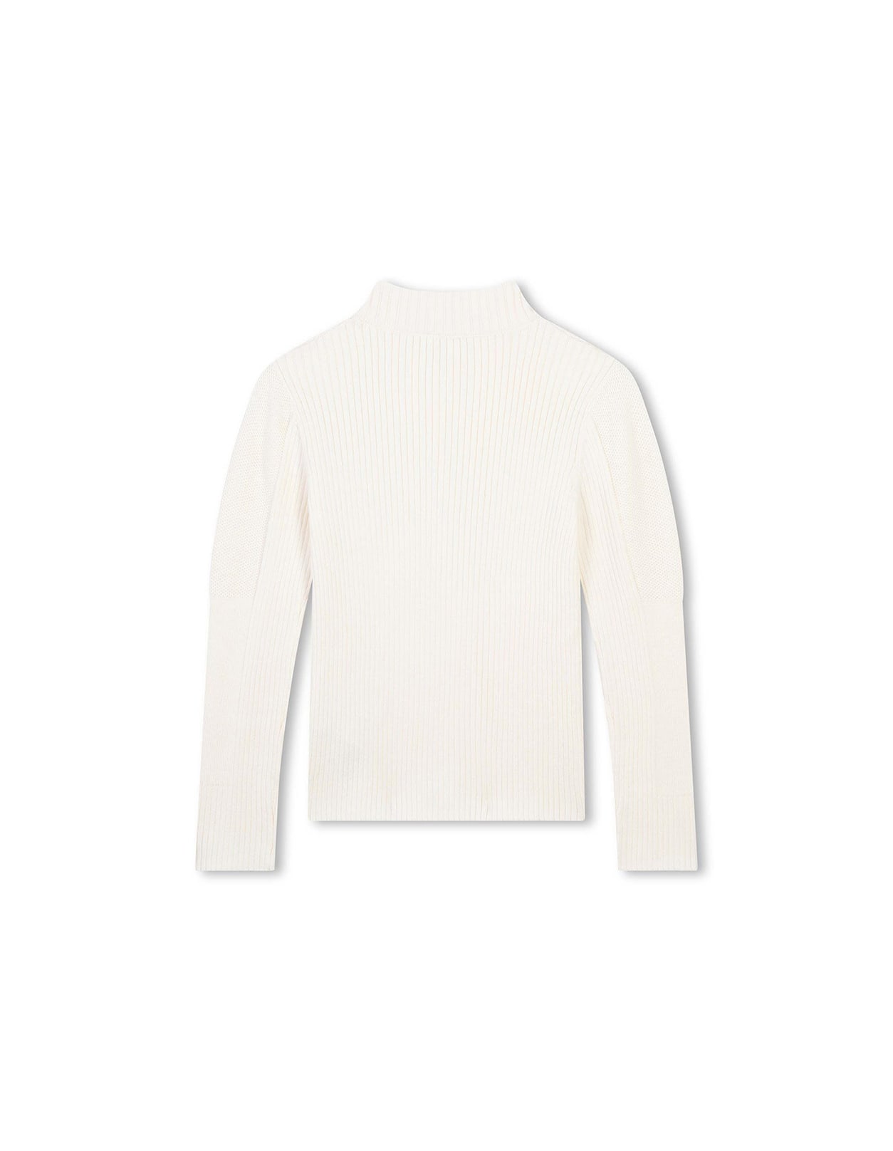 Shop Chloé Ivory Round Neck Sweater In White