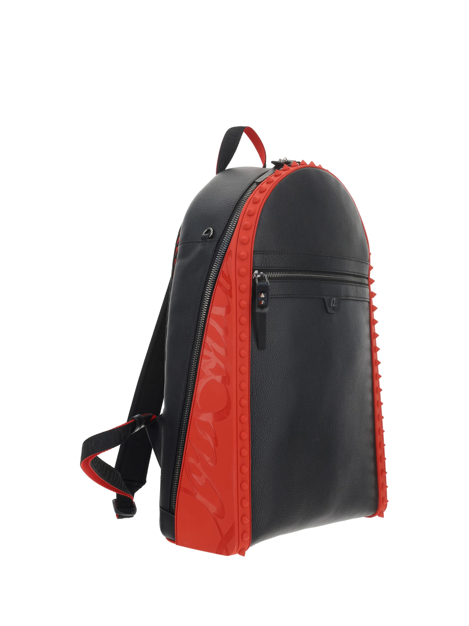 Shop Christian Louboutin Backparis Backpack In Black/loubi/black