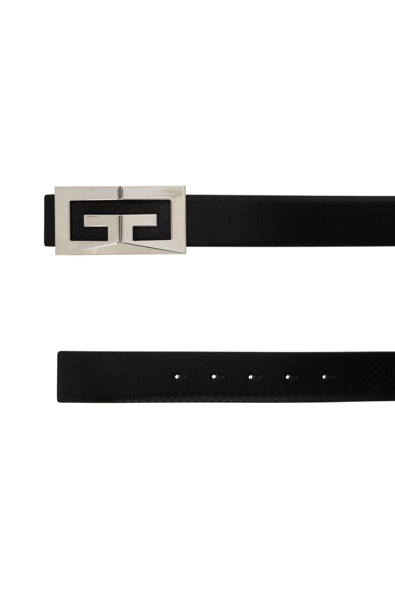 Shop Givenchy Leather Belt In Black