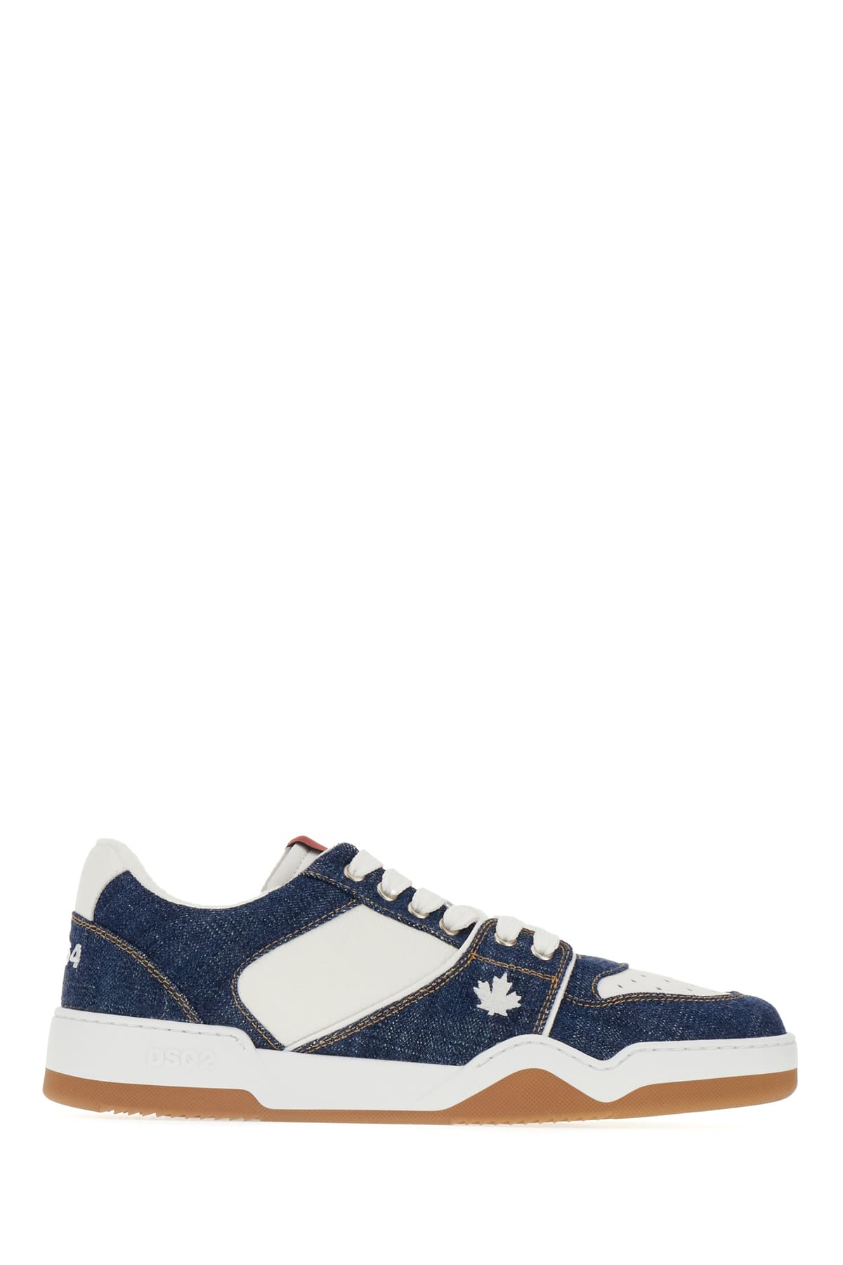 Dsquared2 White Leather Spiker Sneakers In M2887