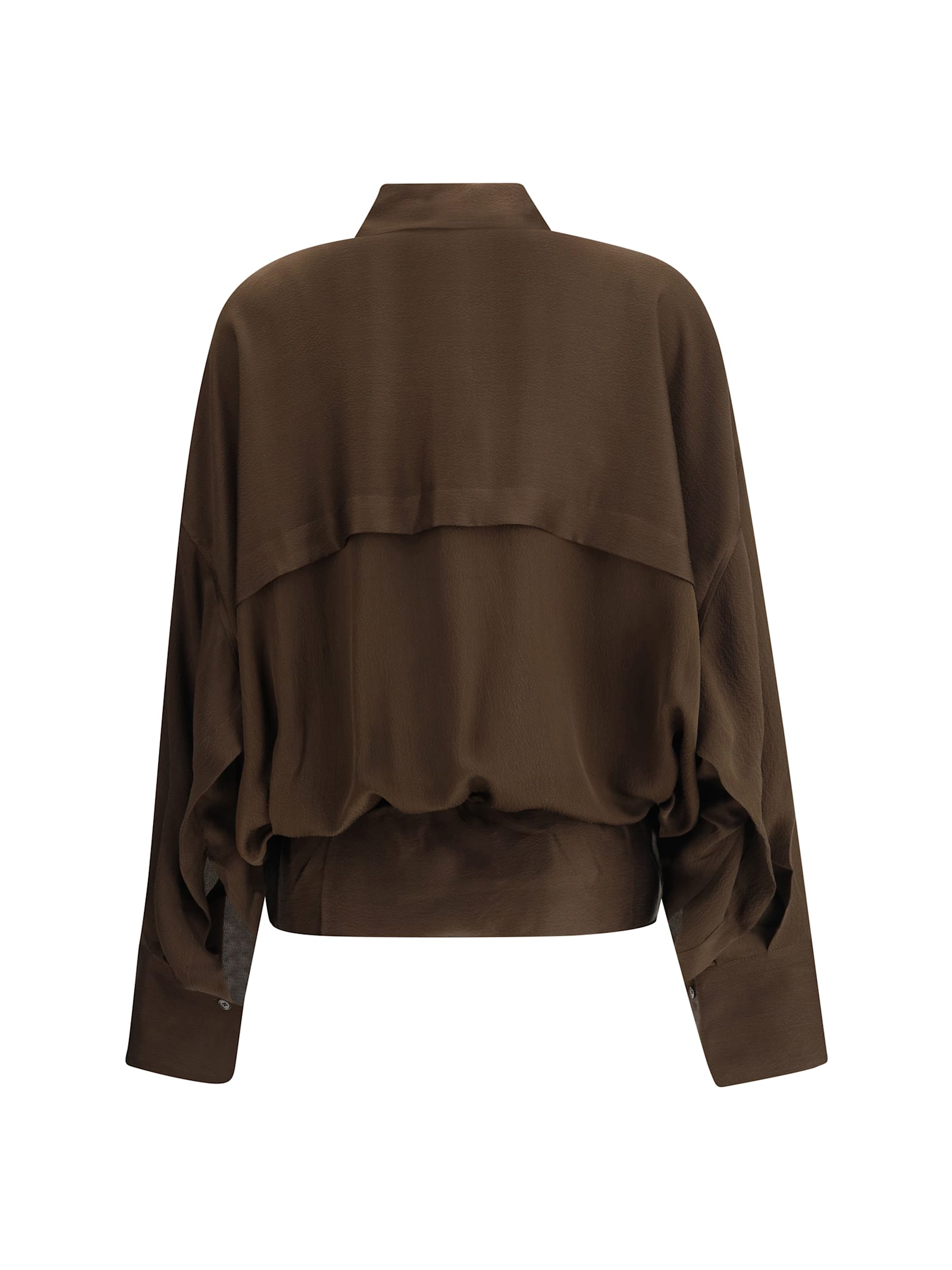 Petar Petrov Peplum Blouse In Brown