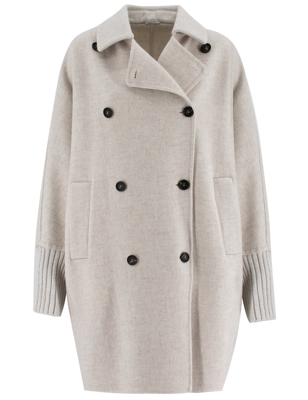 Brunello Cucinelli Monili Embellished Hand-finished Coat
