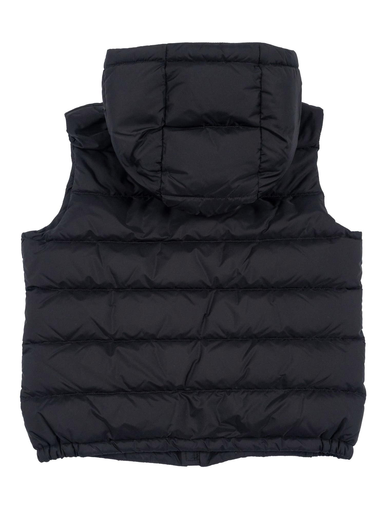 Moncler Kids' Fudo Hooded Down Puffer Vest In Black