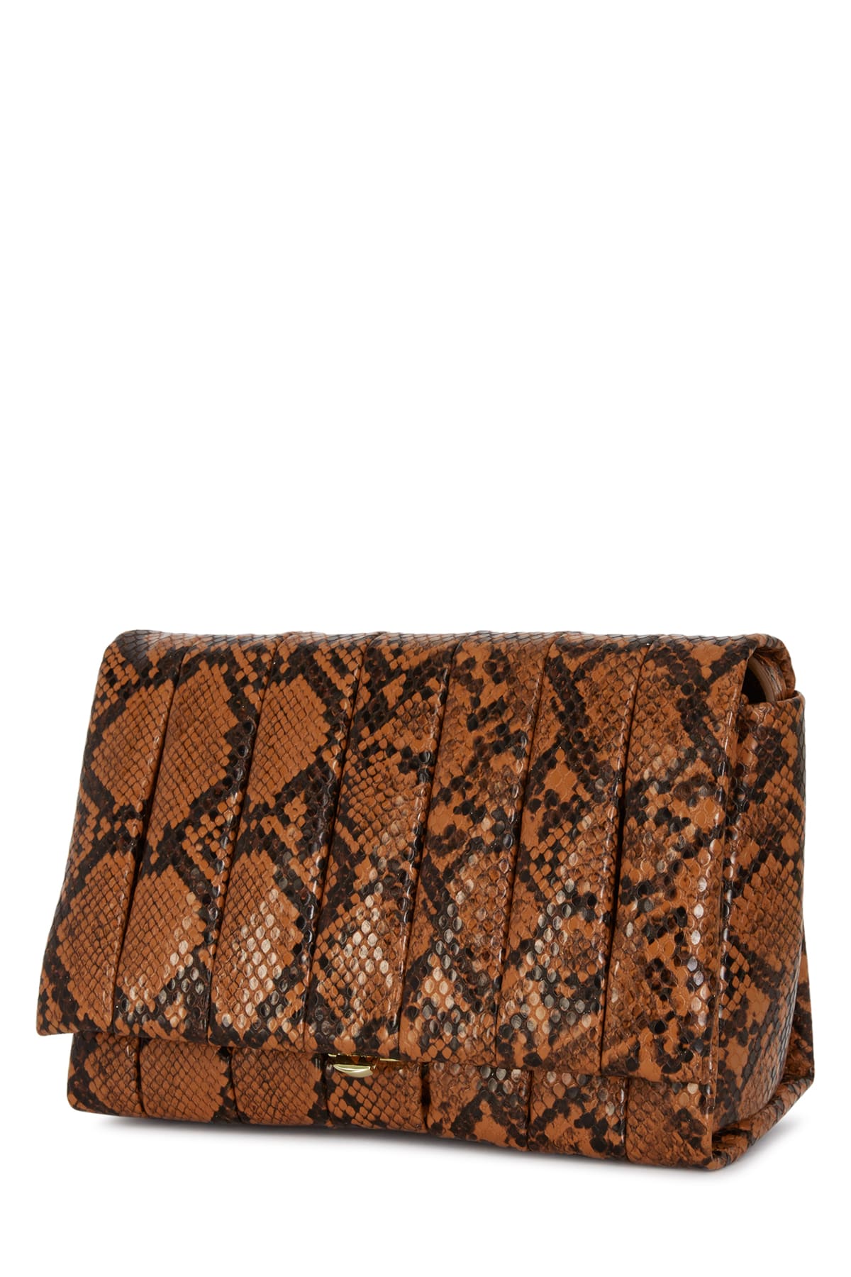 Shop Themoirè Borse Clutch In Cappuccino