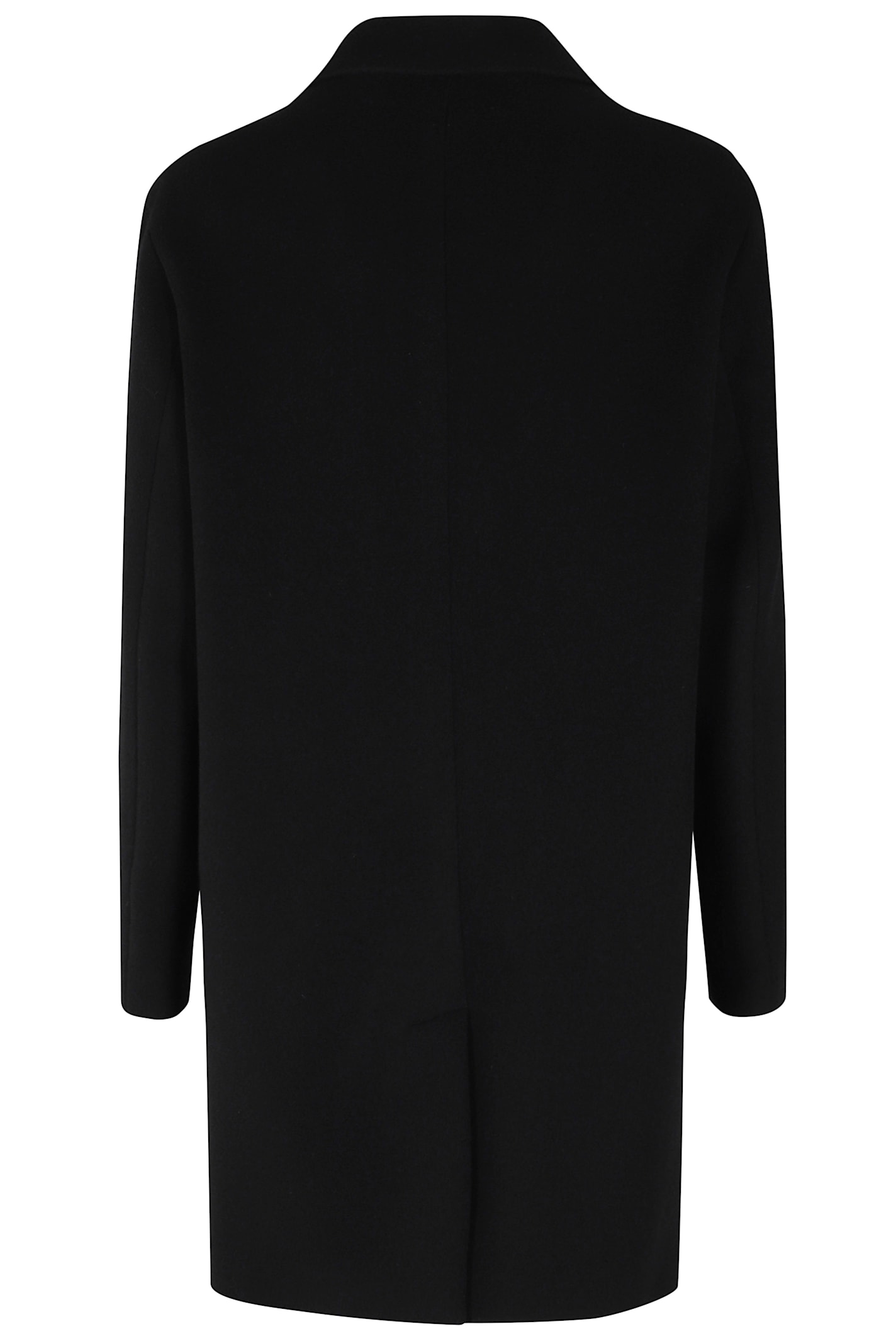 Hugo Boss Cale Flaps Coat In Black