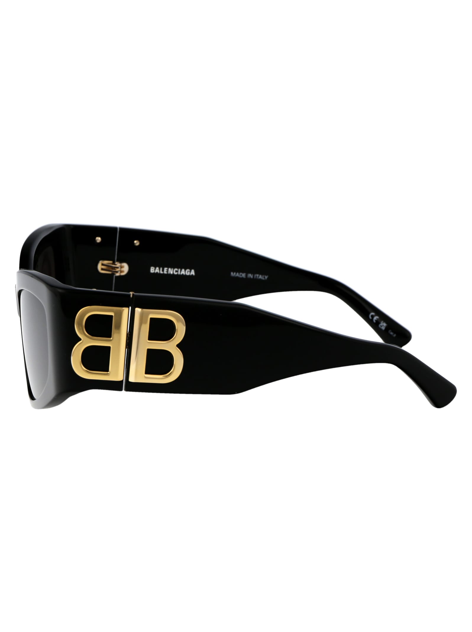 Shop Balenciaga Bb0321s Sunglasses In 002 Black Black Grey