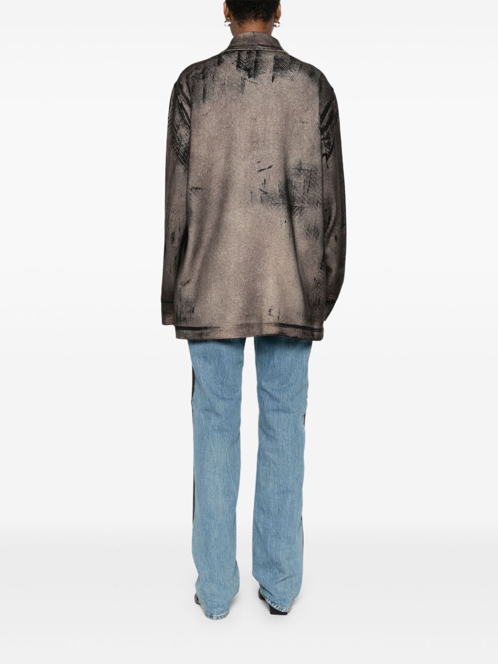 Avant Toi Women Wool And Cashmere Blend Shirt In Brown