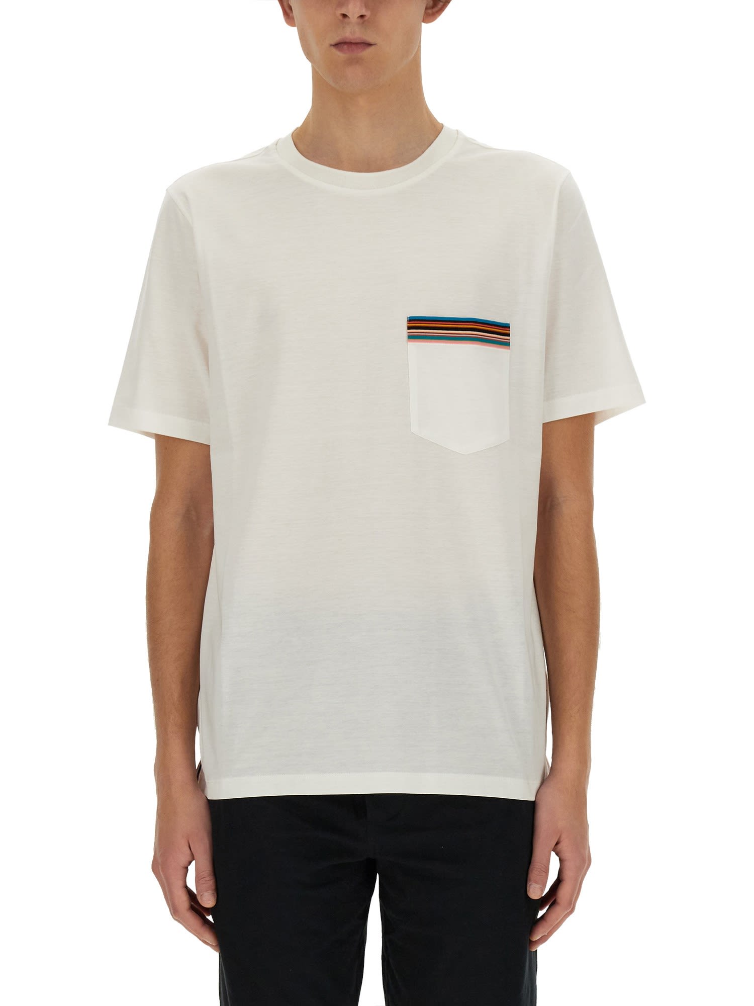 Shop Paul Smith T-shirt With Logo In White