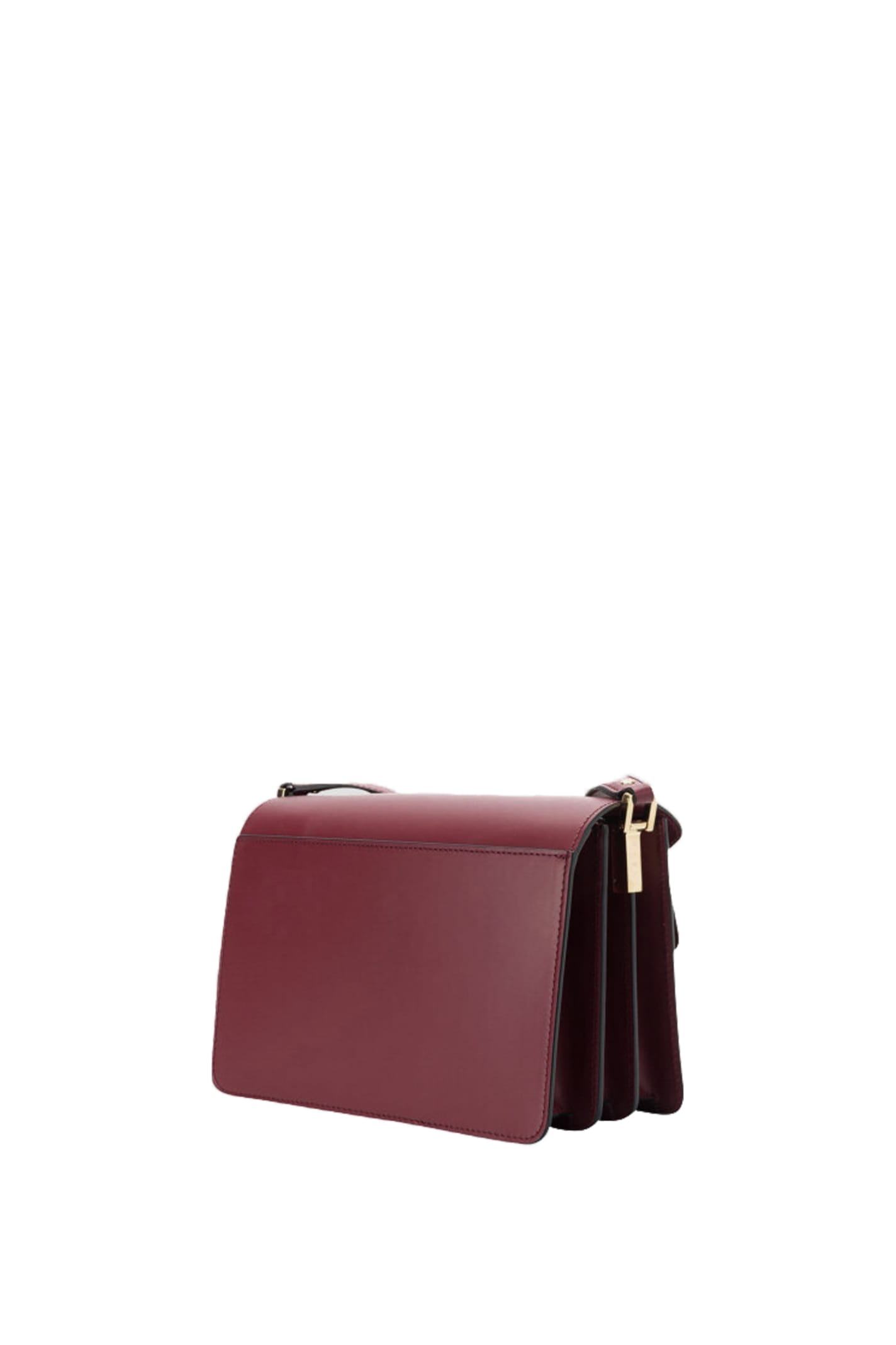 Shop Marni Shoulder Bag In Bordeaux