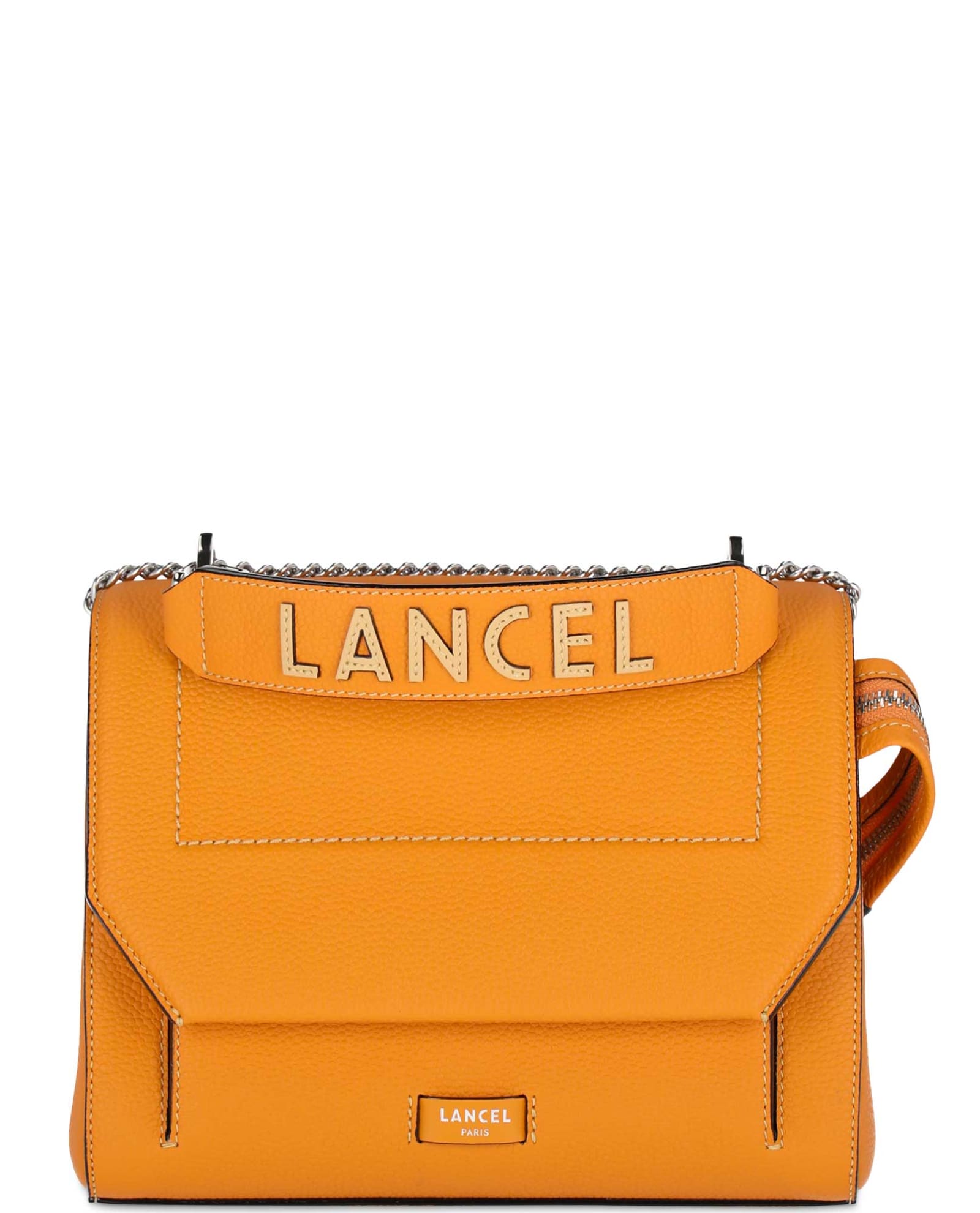 Lancel Orange Ninon De Lancel Bag M