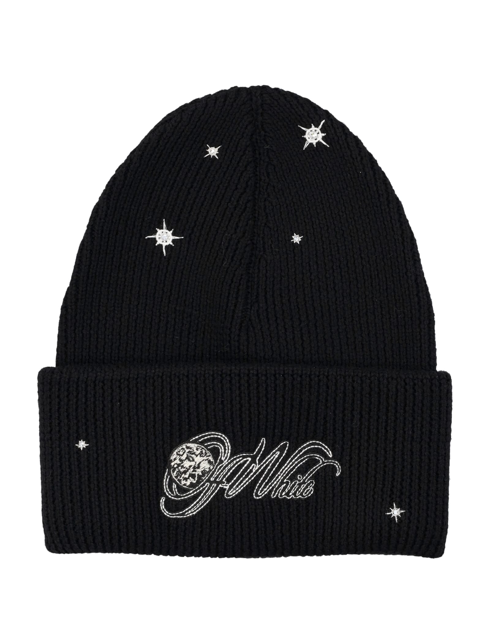 OFF-WHITE MOON STARS BEANIE