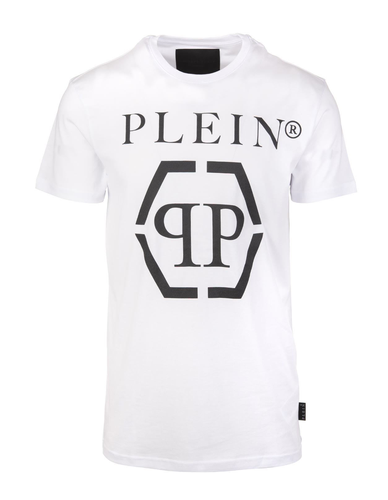 Philipp Plein Man White Hexagon Short Sleeve T-shirt
