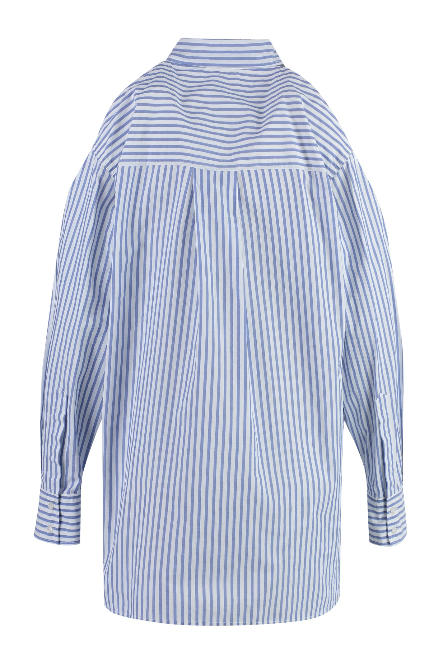 Shop Pinko Canterno Striped Shirt In Bianco Azzurro