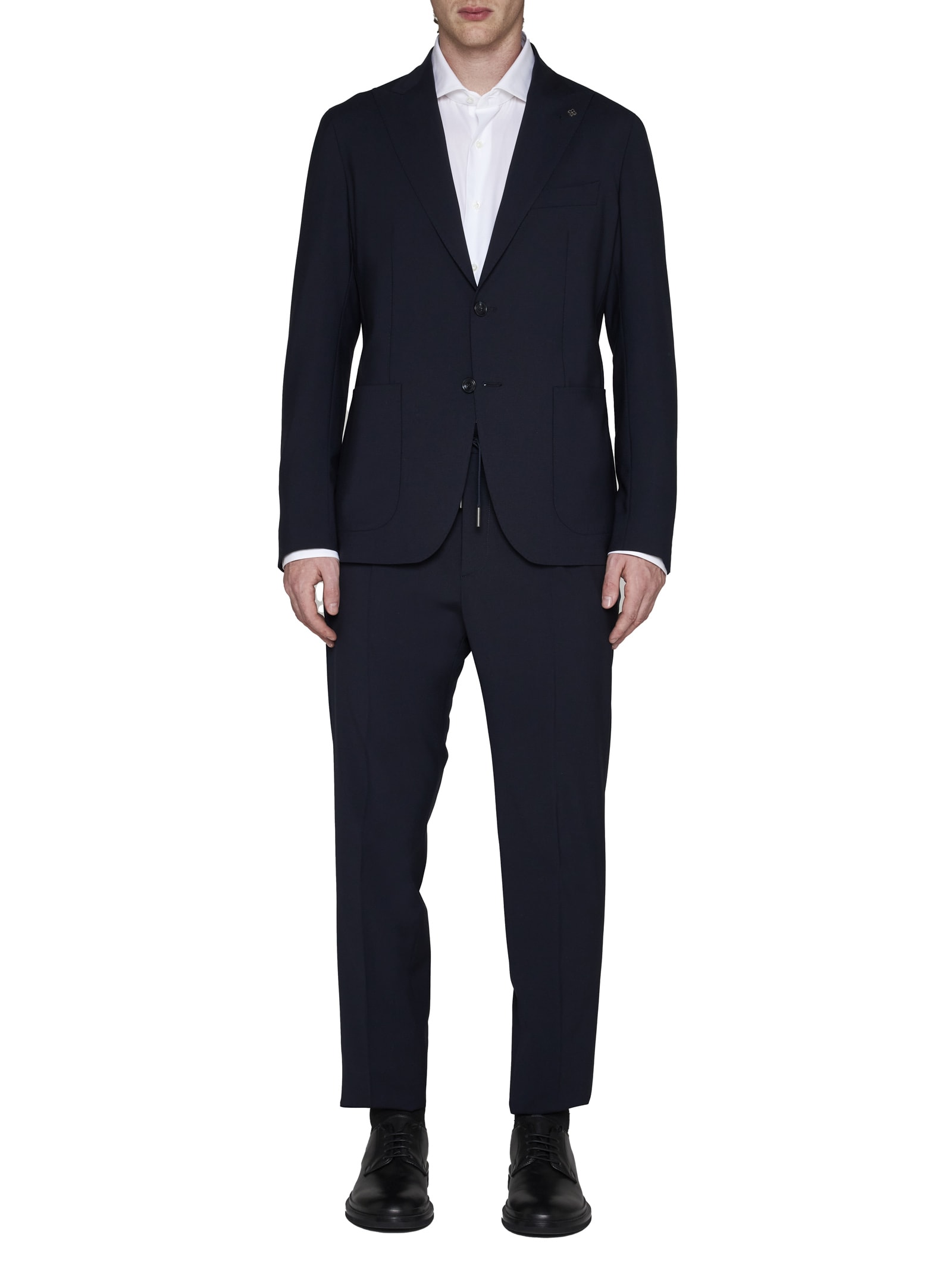 Shop Tagliatore Suit In Blu