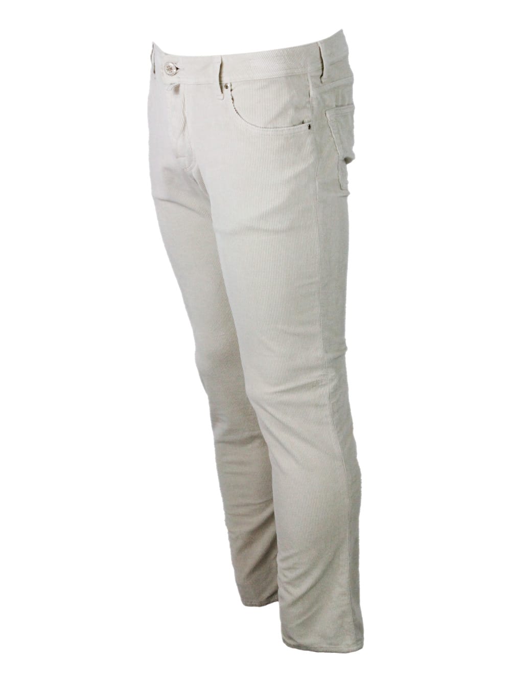 Shop Jacob Cohen Pants In Cream