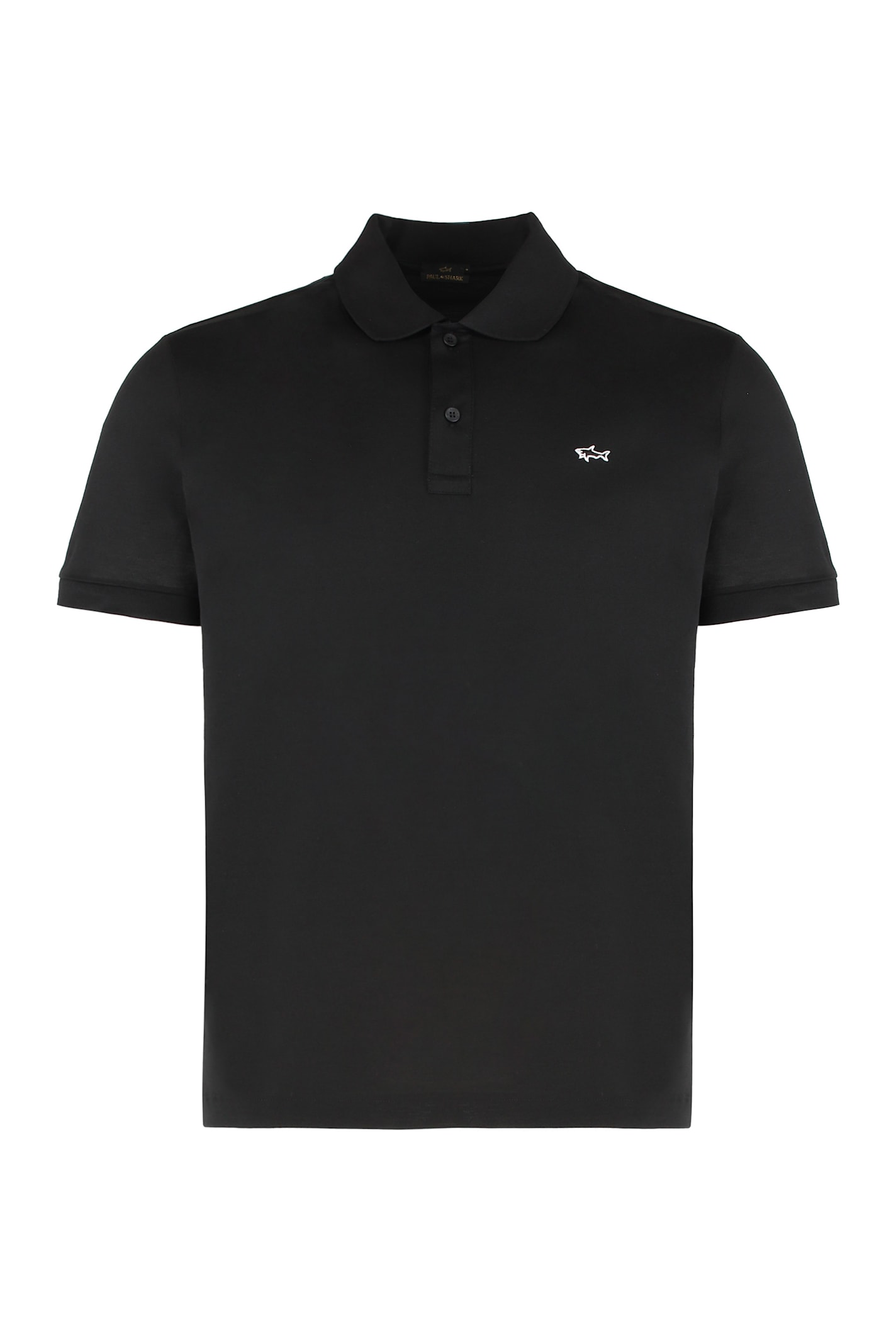 Paul&shark Cotton Piqué Polo Shirt In Black
