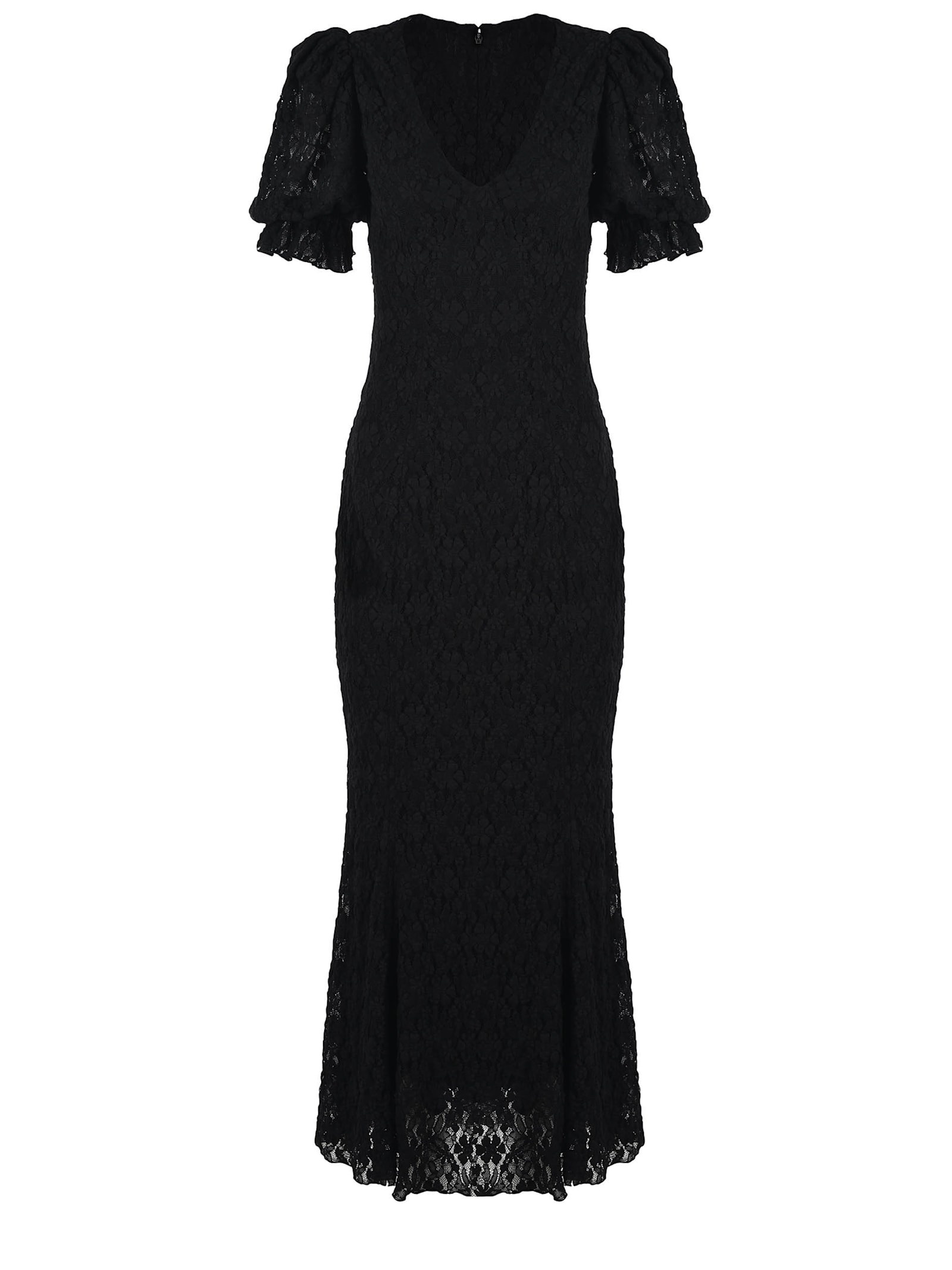 Lace Puff Sleeve Dress