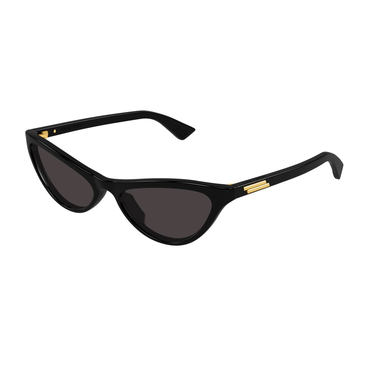 Bottega Veneta Bv1414s Linea Ribbon 001 Black Grey Sunglasses In Black