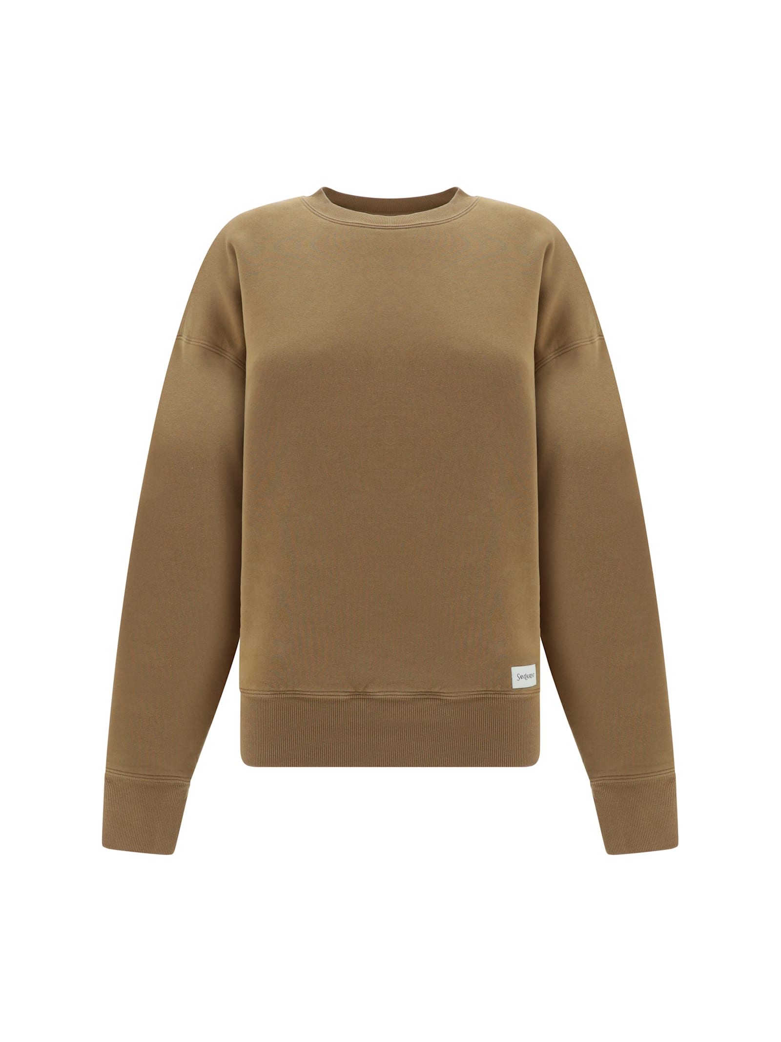 Shop Saint Laurent Sweatshirt In Caramel