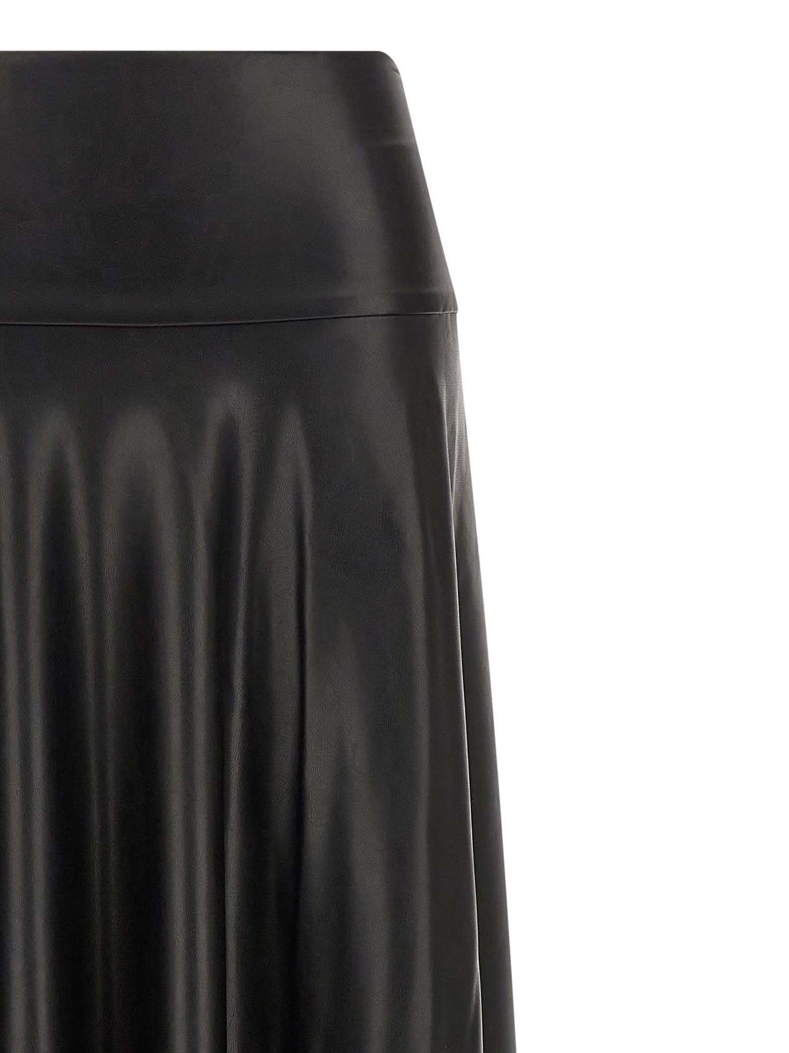 Norma Kamali Flared Skirt To Floor Skirt In Black