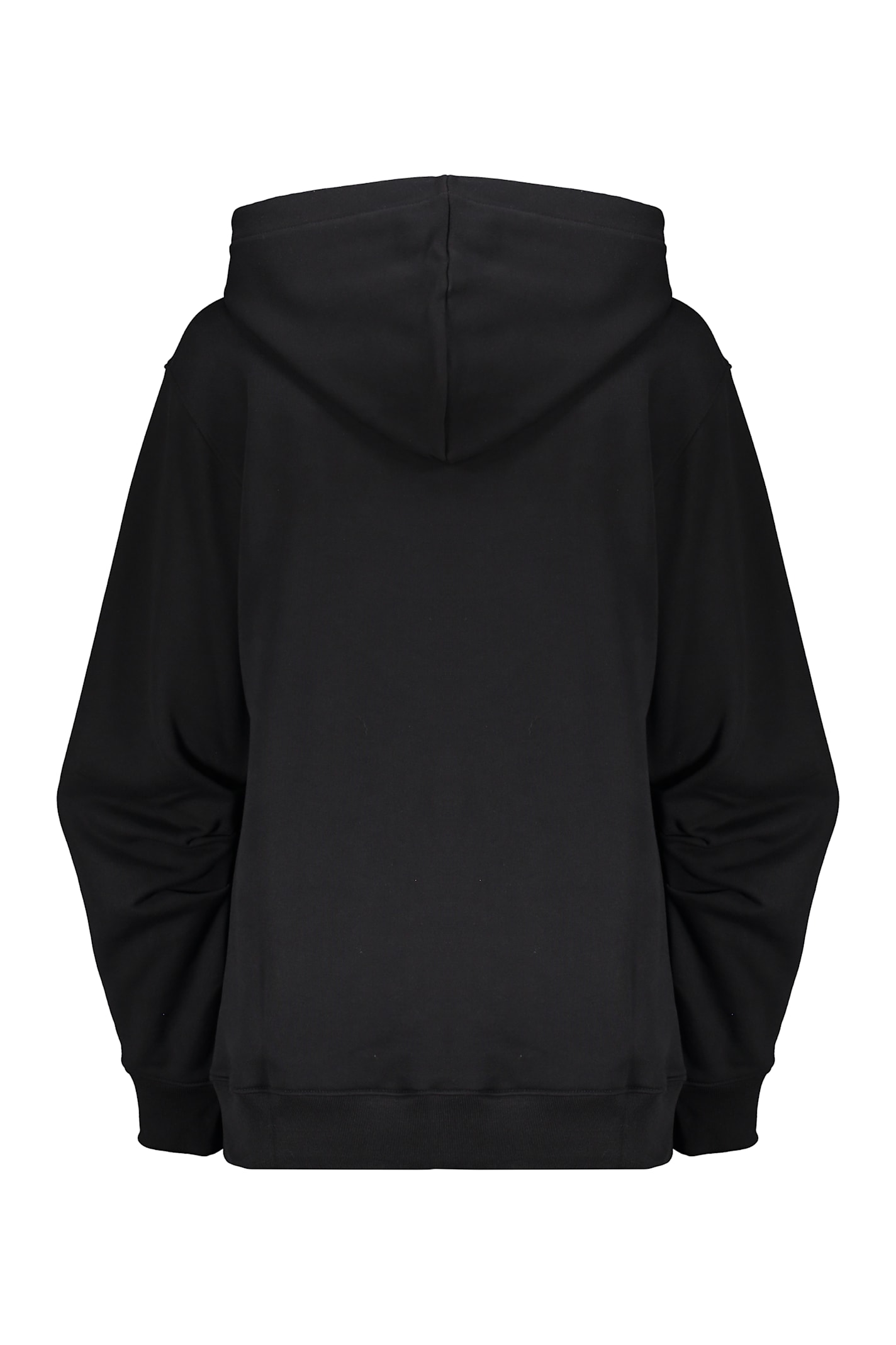 Moschino Cotton Hoodie In Black