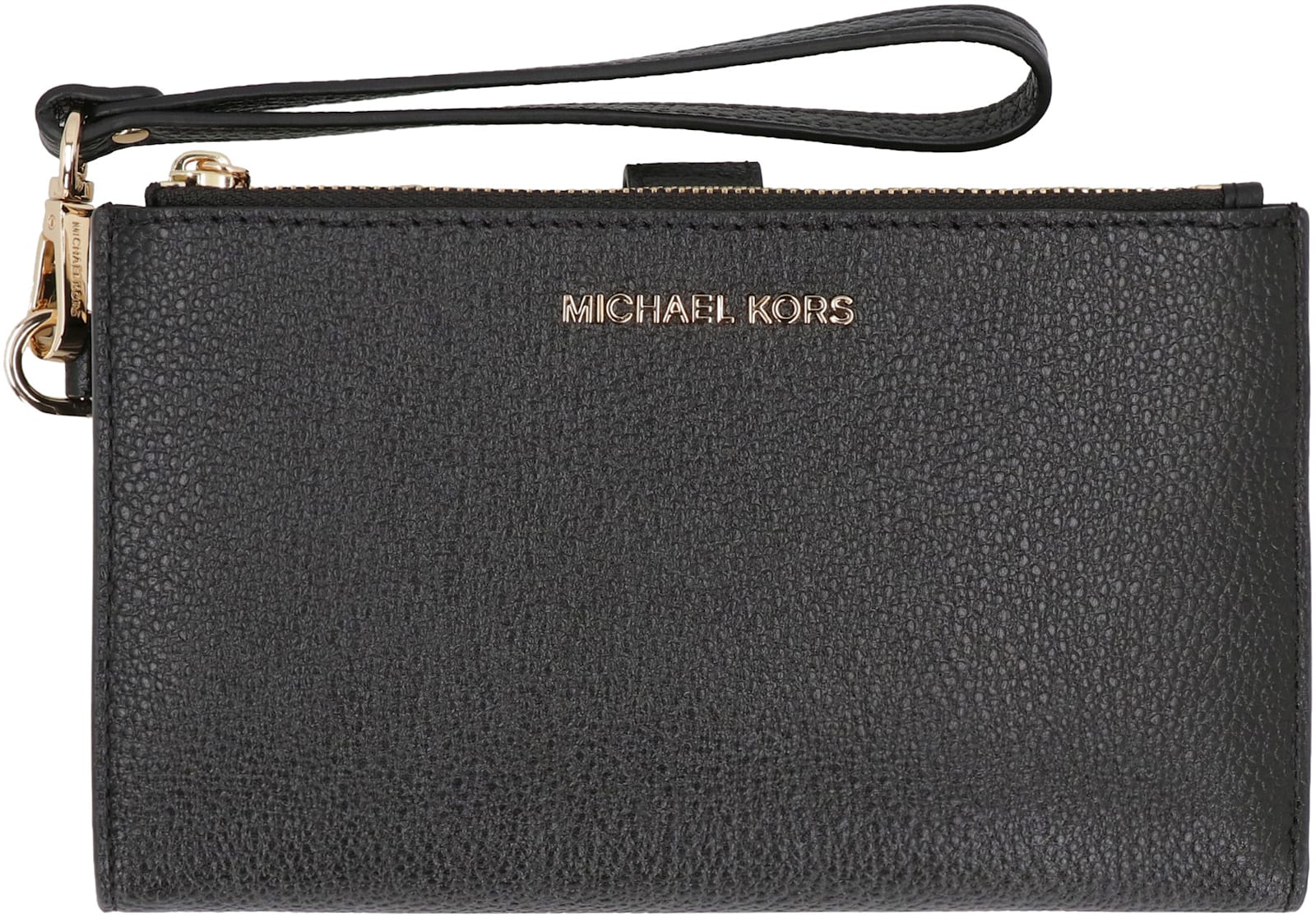 Michael Michael Kors Adele Leather Wallet In Black